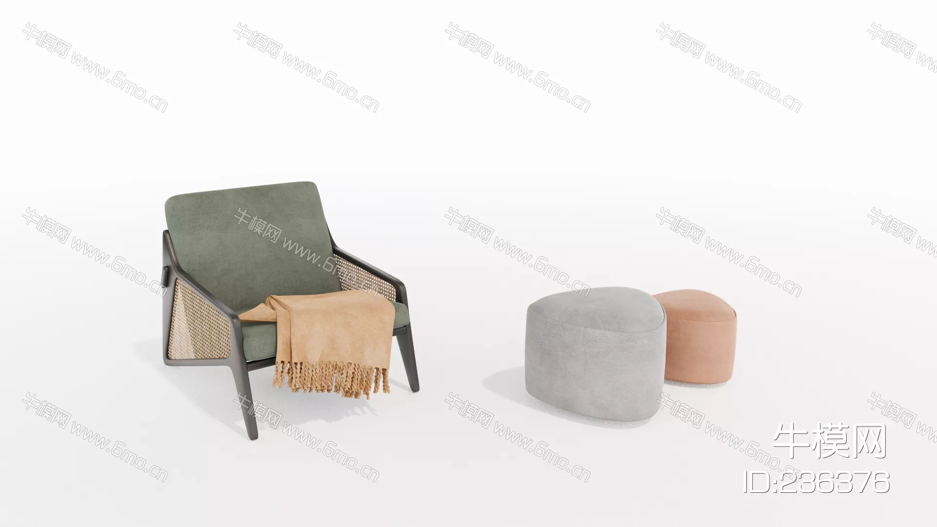 MODERN SOFA - SKETCHUP 3D MODEL - ENSCAPE - 236376