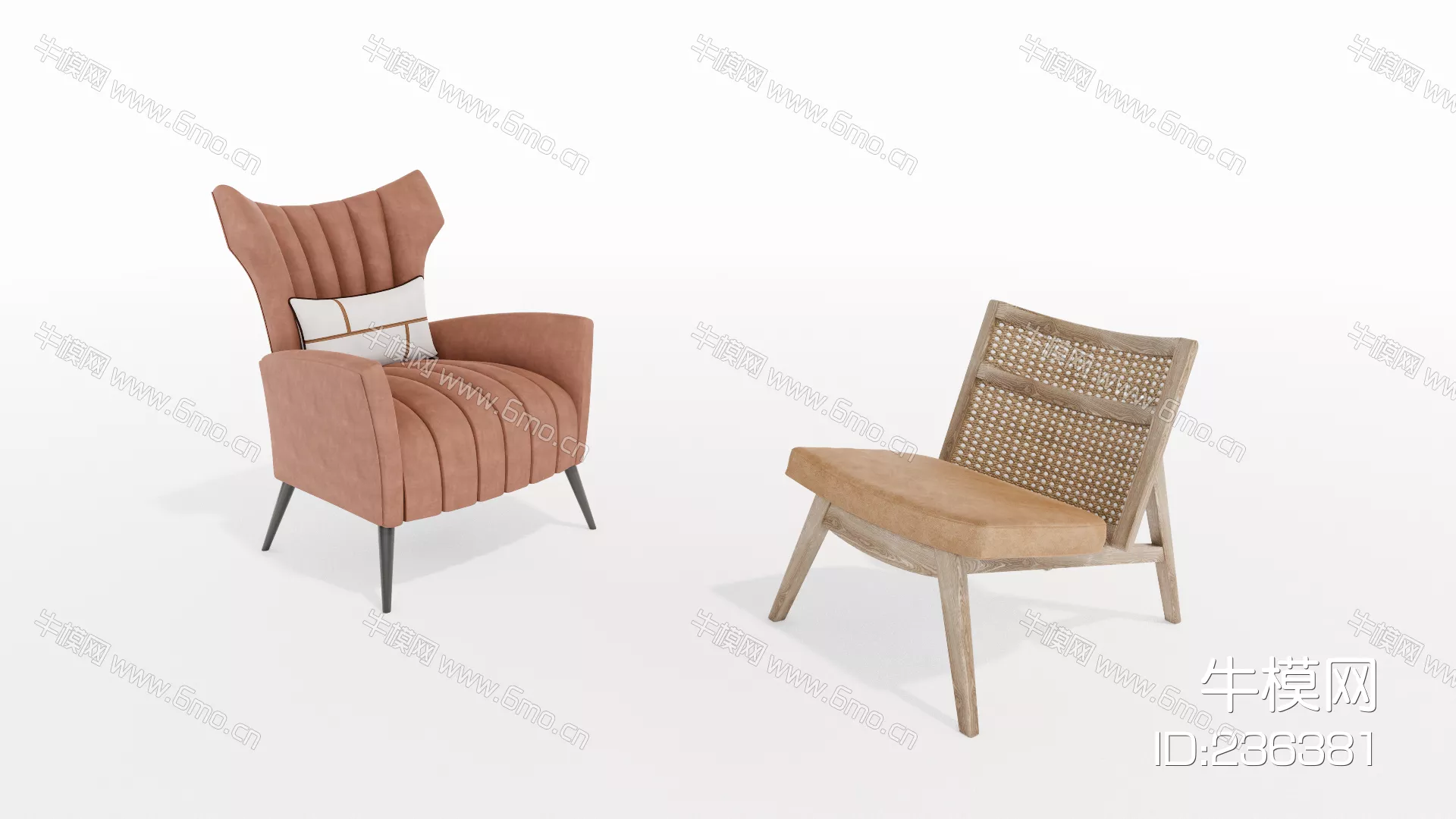 MODERN SOFA - SKETCHUP 3D MODEL - ENSCAPE - 236381