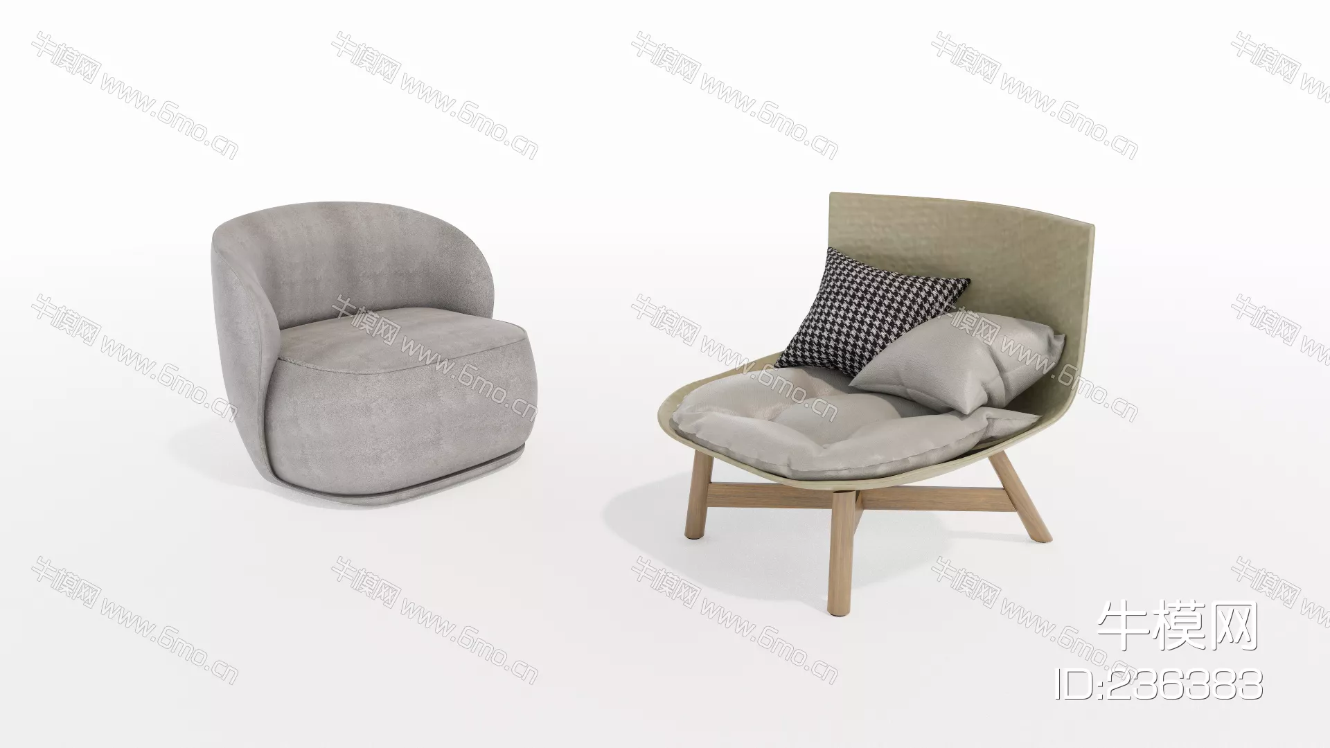 MODERN SOFA - SKETCHUP 3D MODEL - ENSCAPE - 236383