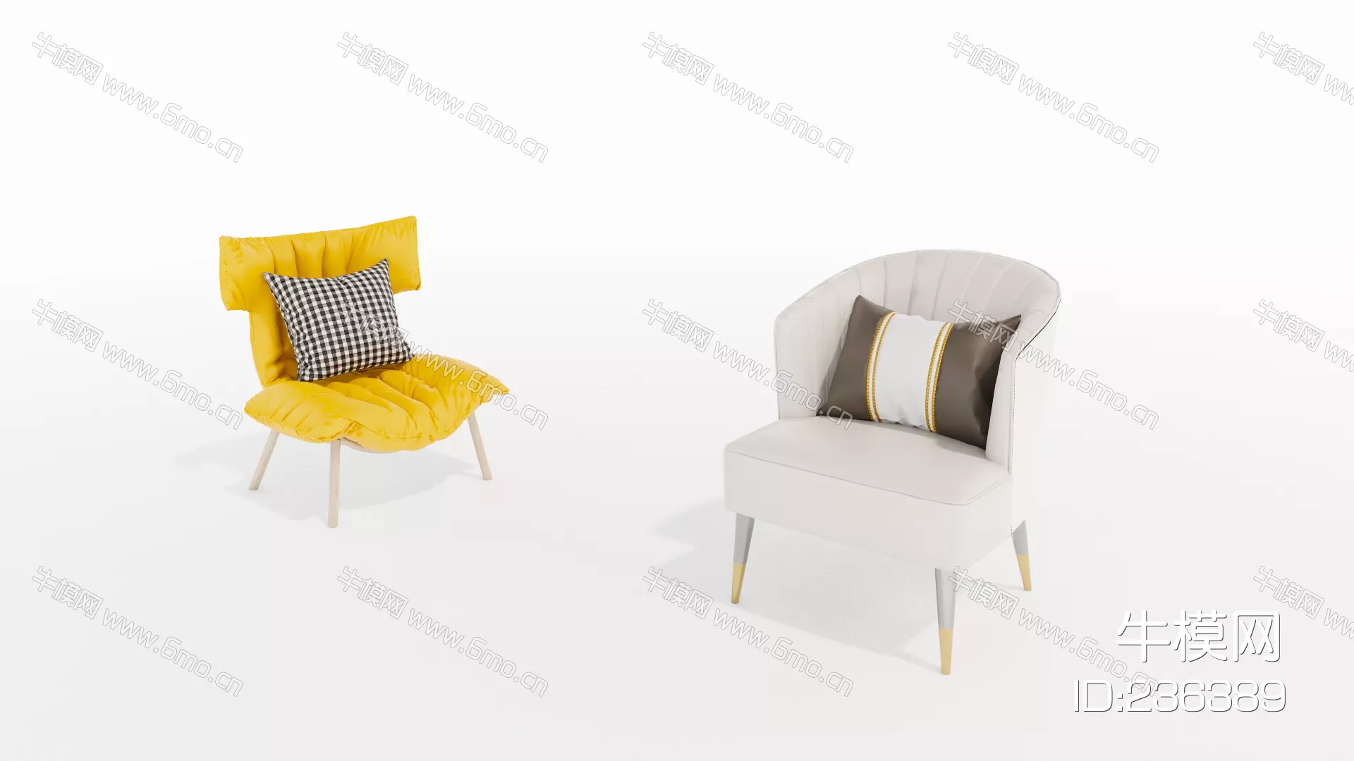 MODERN SOFA - SKETCHUP 3D MODEL - ENSCAPE - 236389