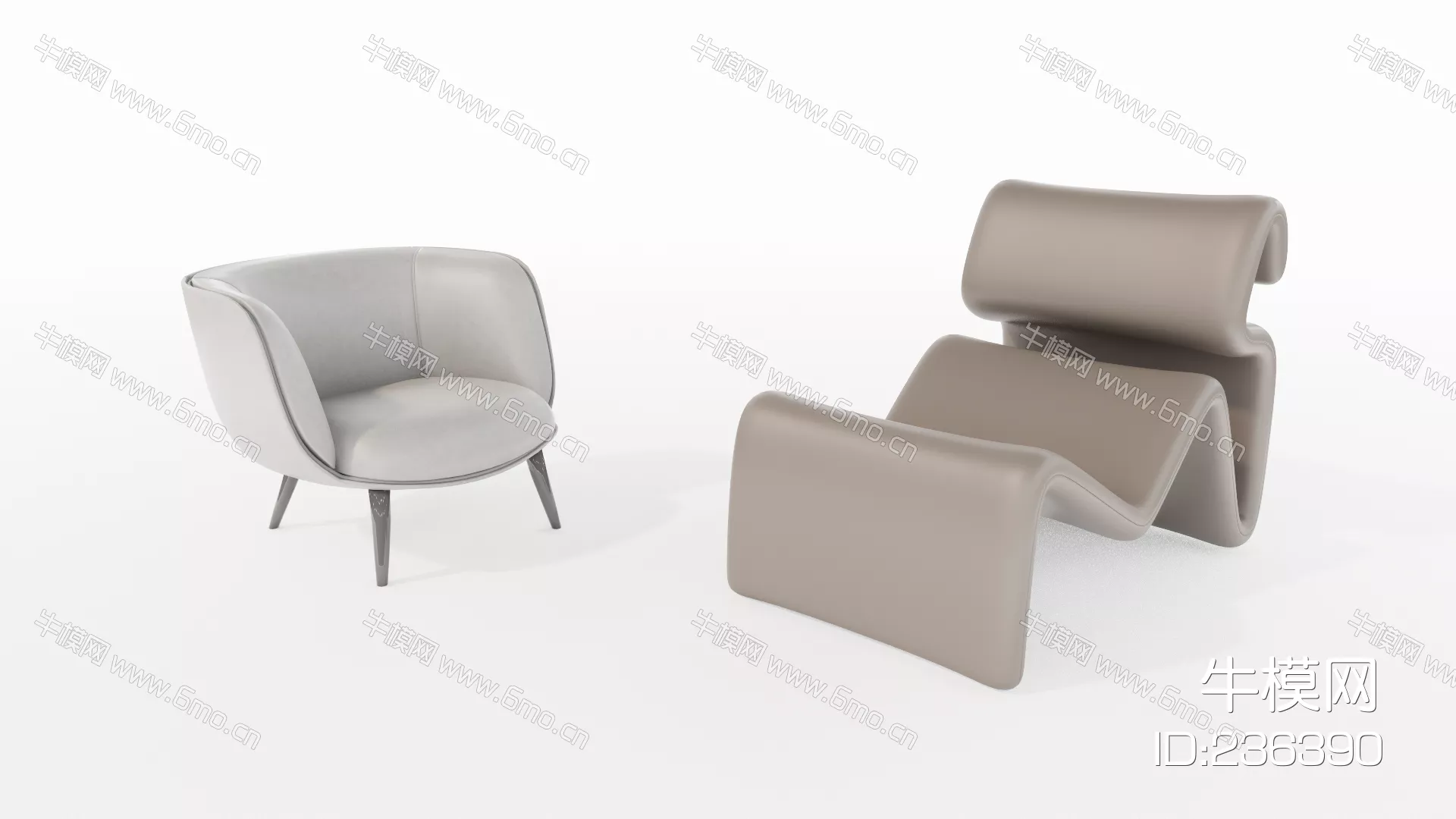 MODERN SOFA - SKETCHUP 3D MODEL - ENSCAPE - 236390