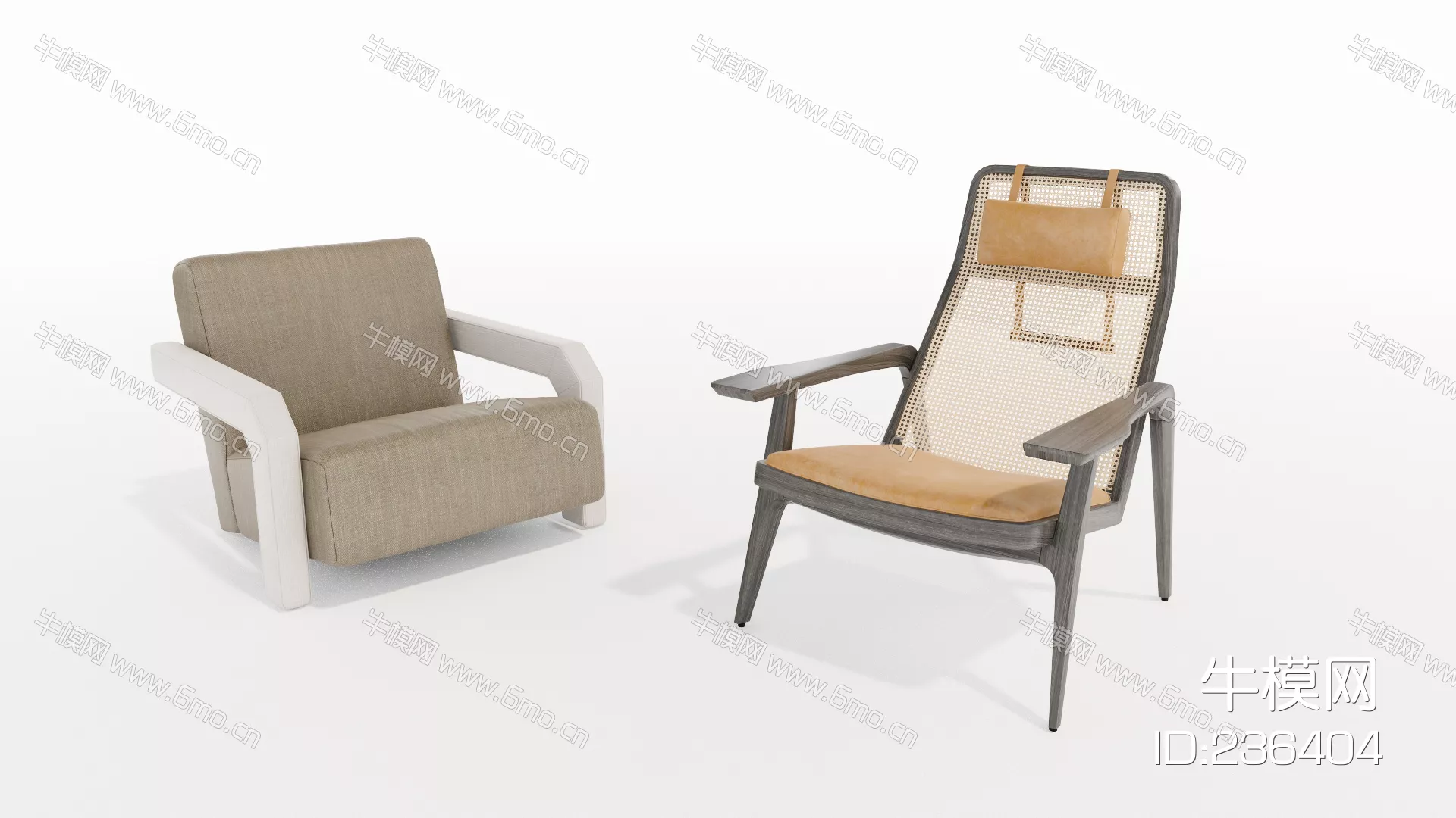 MODERN SOFA - SKETCHUP 3D MODEL - ENSCAPE - 236404