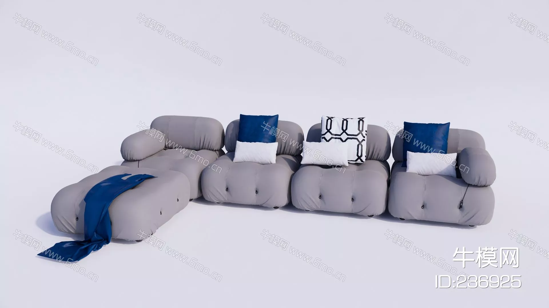 MODERN SOFA - SKETCHUP 3D MODEL - ENSCAPE - 236925