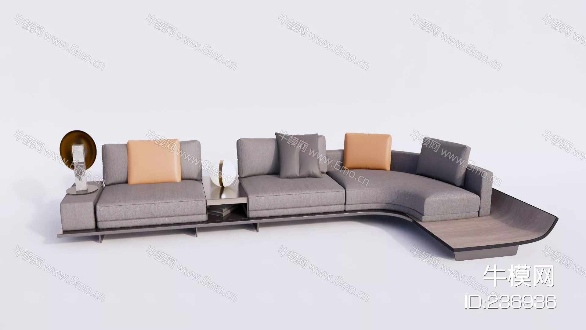 MODERN SOFA - SKETCHUP 3D MODEL - ENSCAPE - 236936