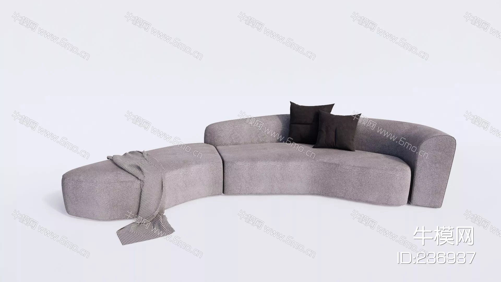 MODERN SOFA - SKETCHUP 3D MODEL - ENSCAPE - 236937