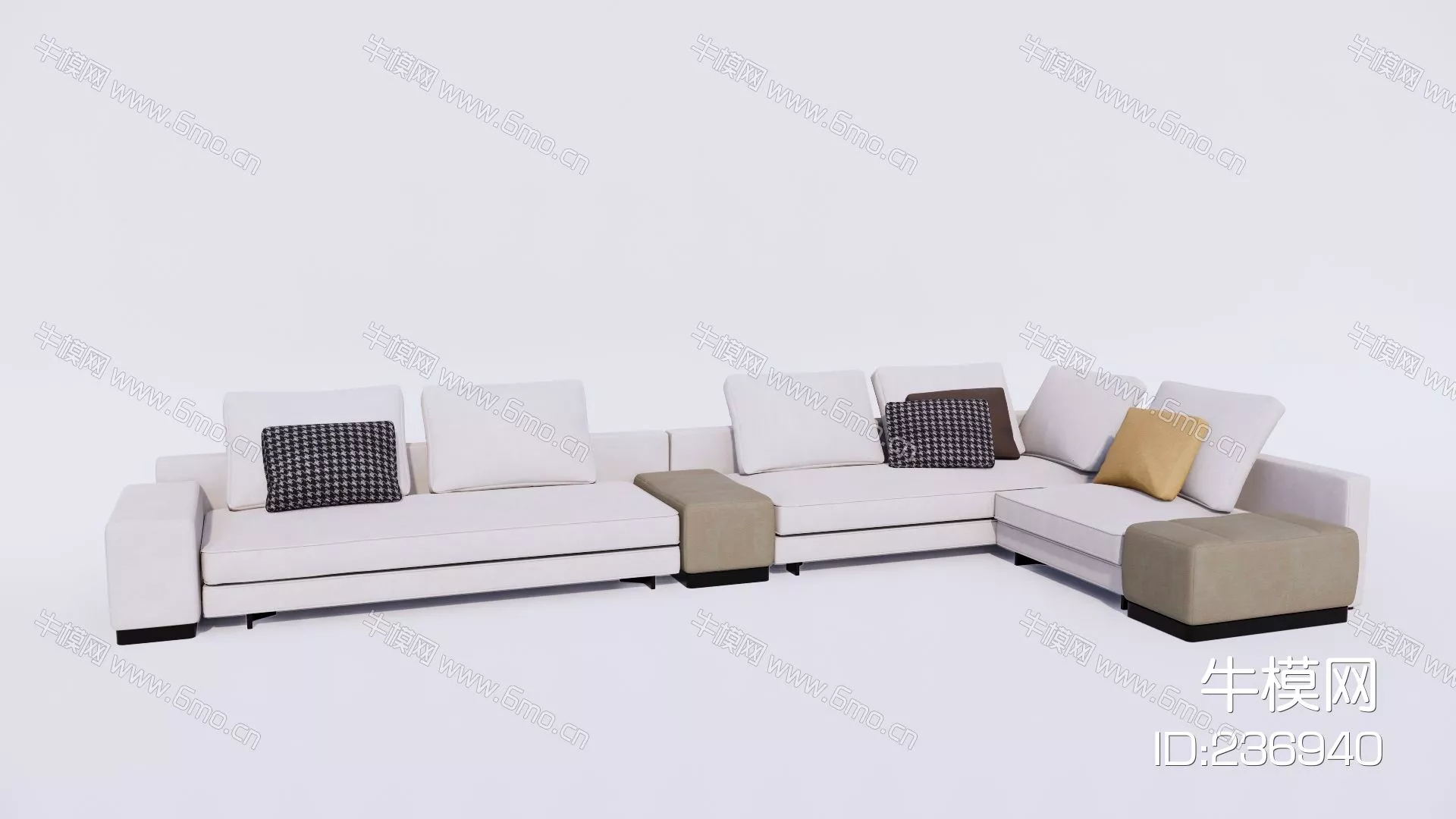 MODERN SOFA - SKETCHUP 3D MODEL - ENSCAPE - 236940