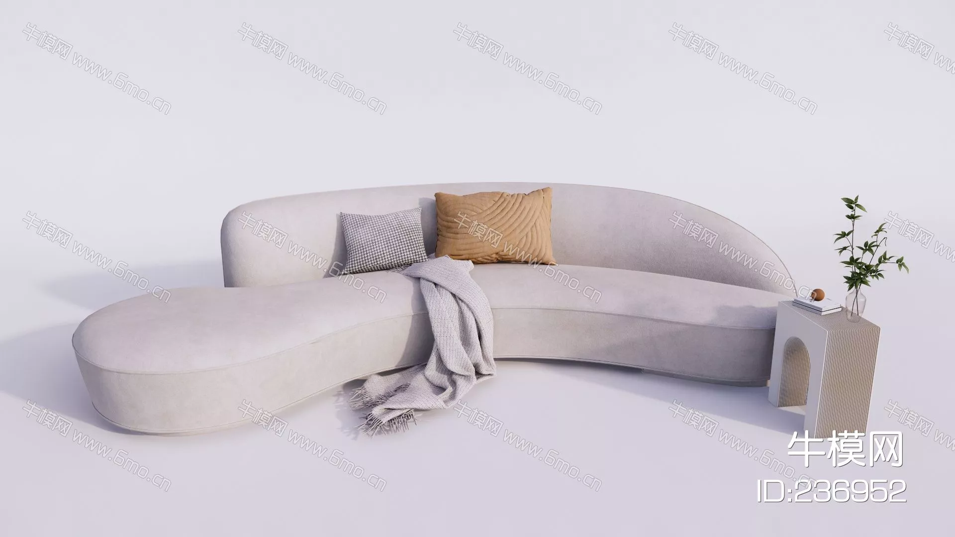 MODERN SOFA - SKETCHUP 3D MODEL - ENSCAPE - 236952