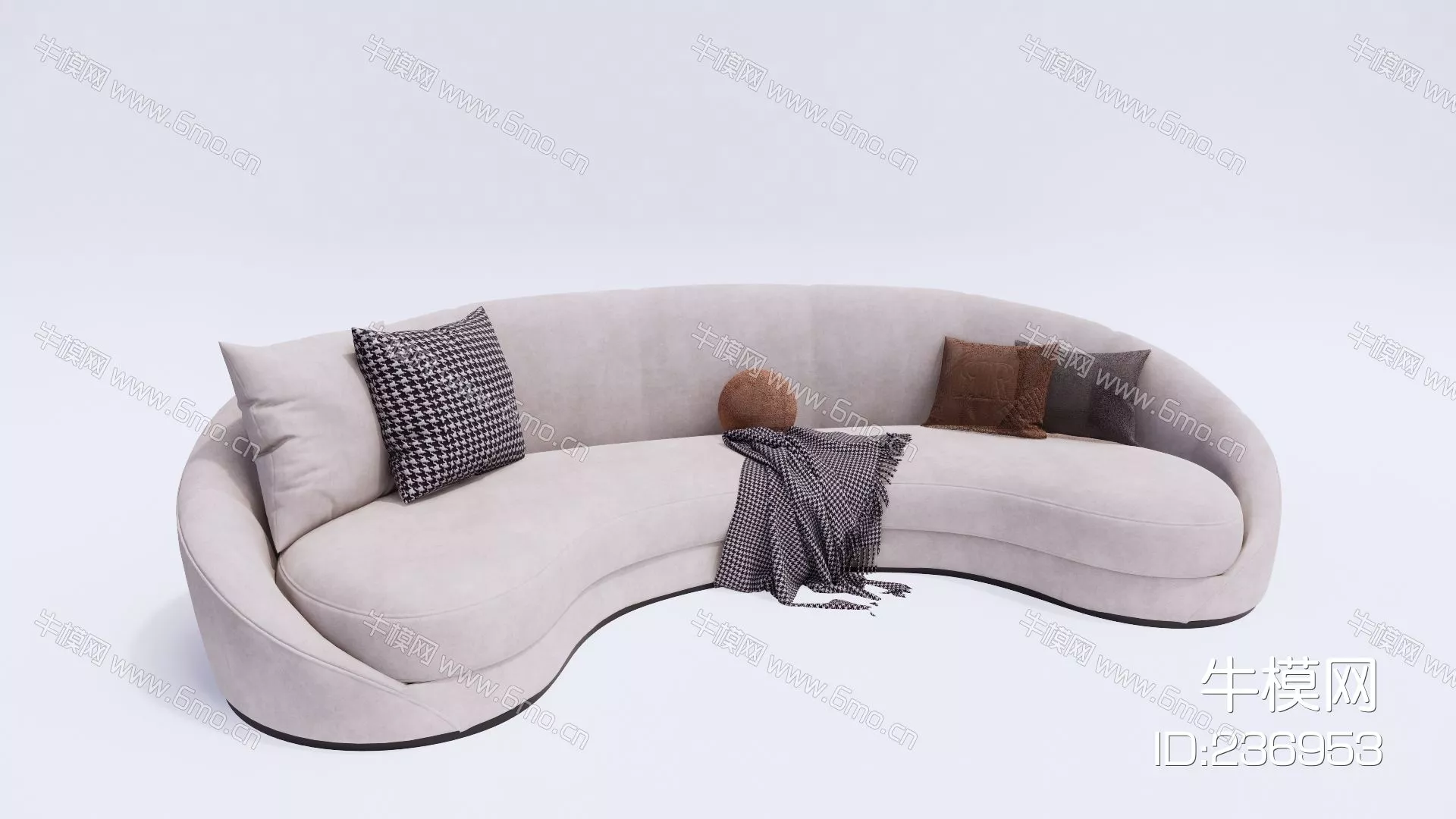 MODERN SOFA - SKETCHUP 3D MODEL - ENSCAPE - 236953