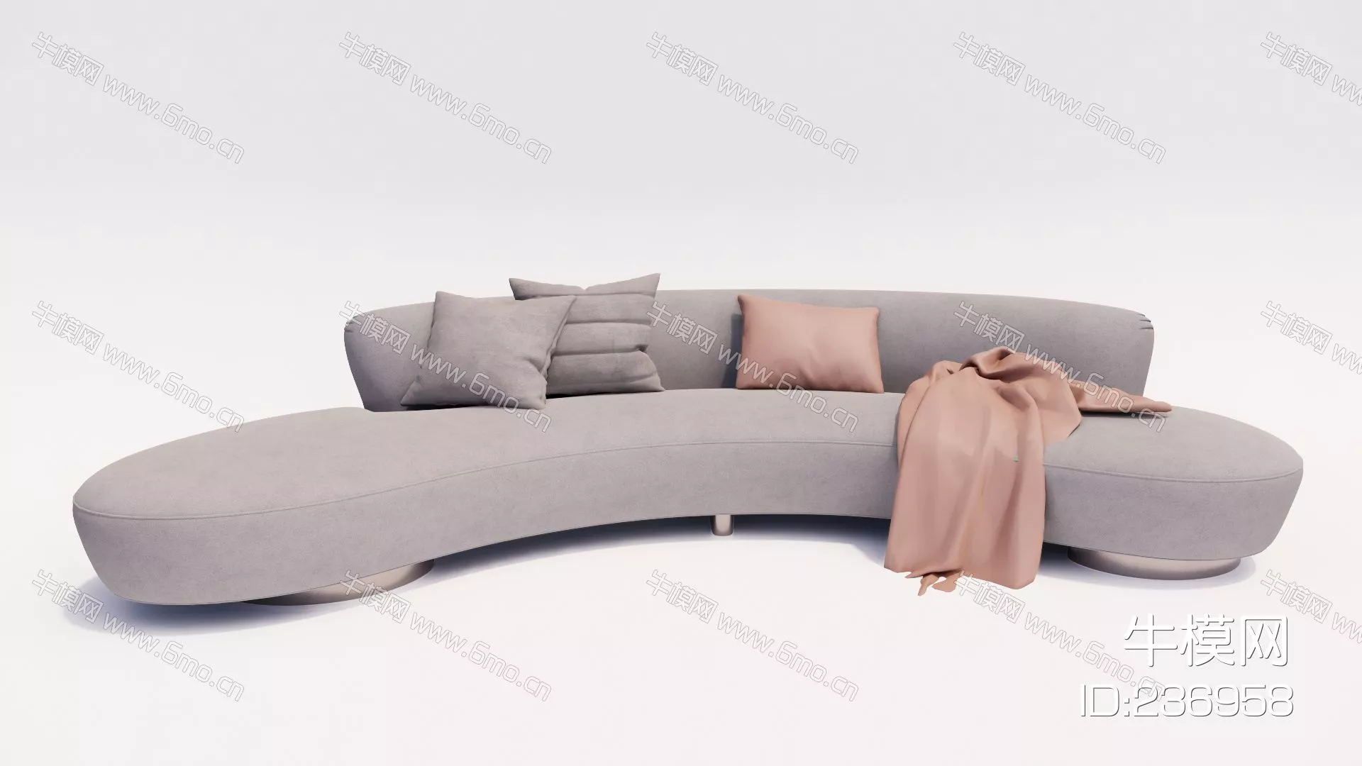 MODERN SOFA - SKETCHUP 3D MODEL - ENSCAPE - 236958