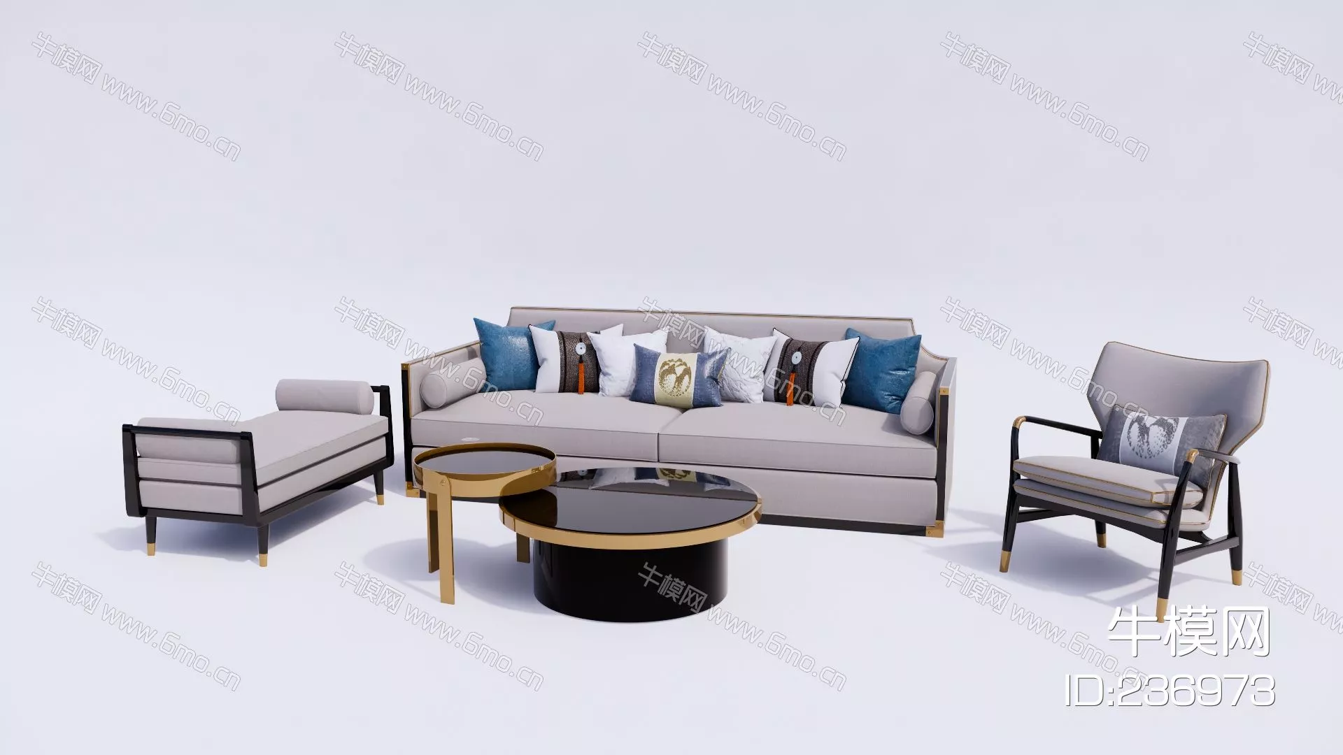 MODERN SOFA - SKETCHUP 3D MODEL - ENSCAPE - 236973