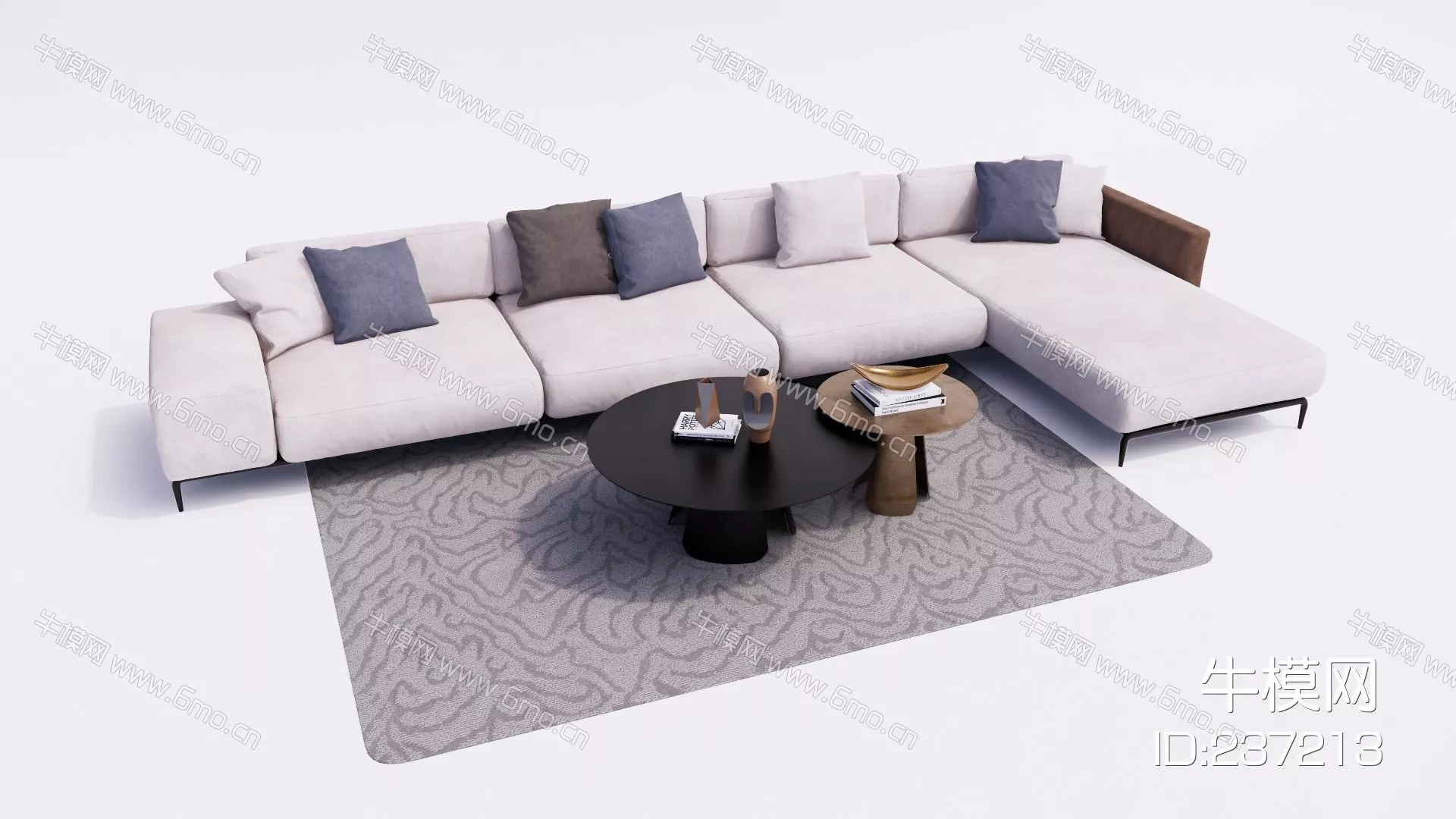 MODERN SOFA - SKETCHUP 3D MODEL - ENSCAPE - 237213