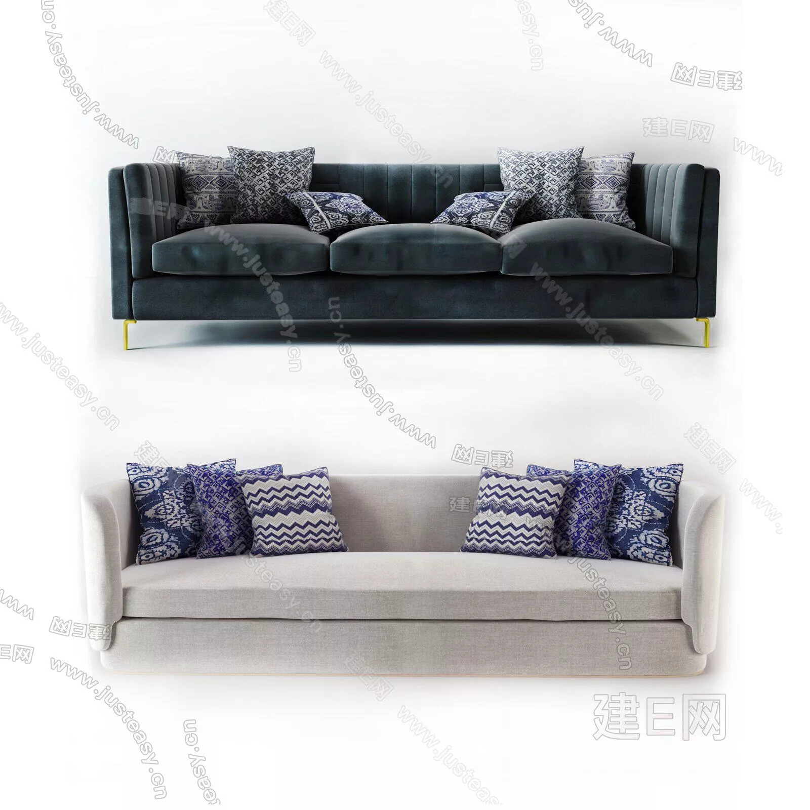 MODERN SOFA - SKETCHUP 3D MODEL - ENSCAPE - ID12935