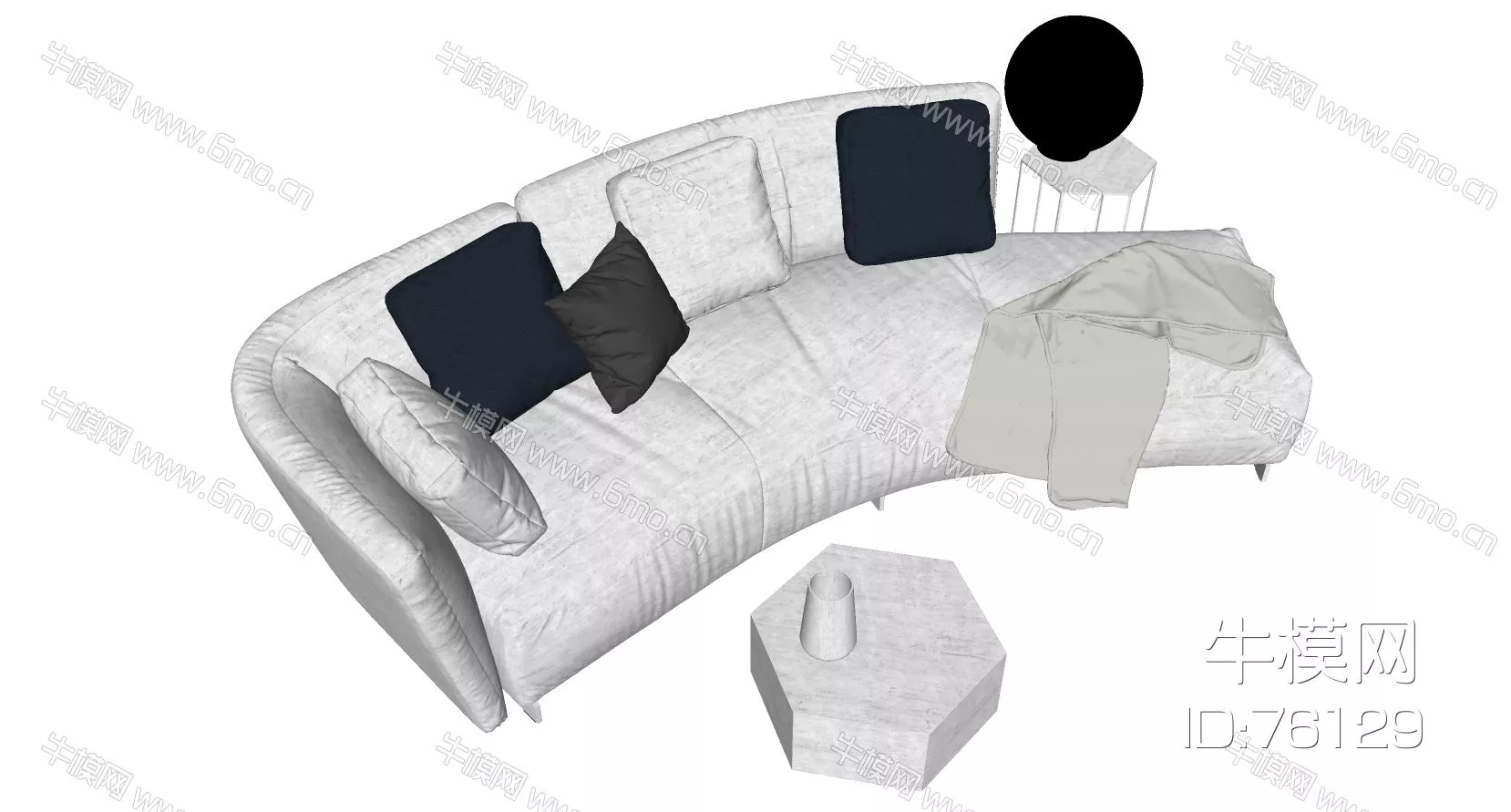 MODERN SOFA - SKETCHUP 3D MODEL - ENSCAPE - ID12997