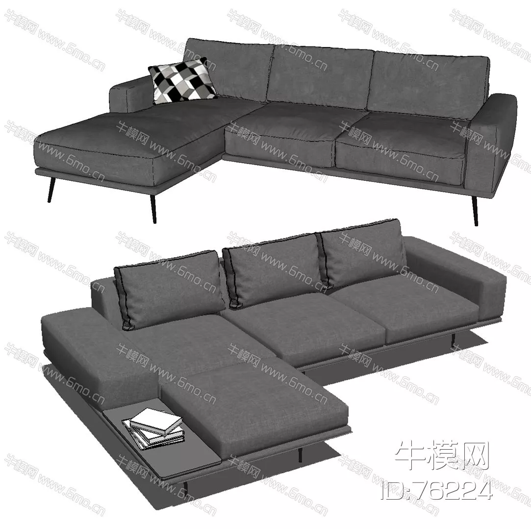 MODERN SOFA - SKETCHUP 3D MODEL - ENSCAPE - ID13001