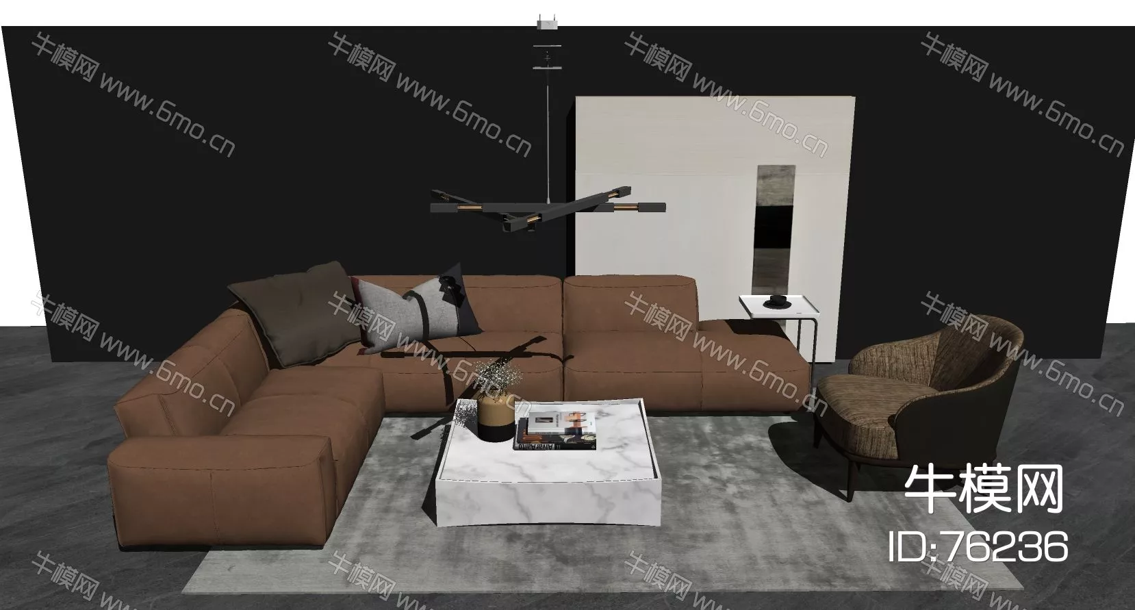 MODERN SOFA - SKETCHUP 3D MODEL - ENSCAPE - ID13002