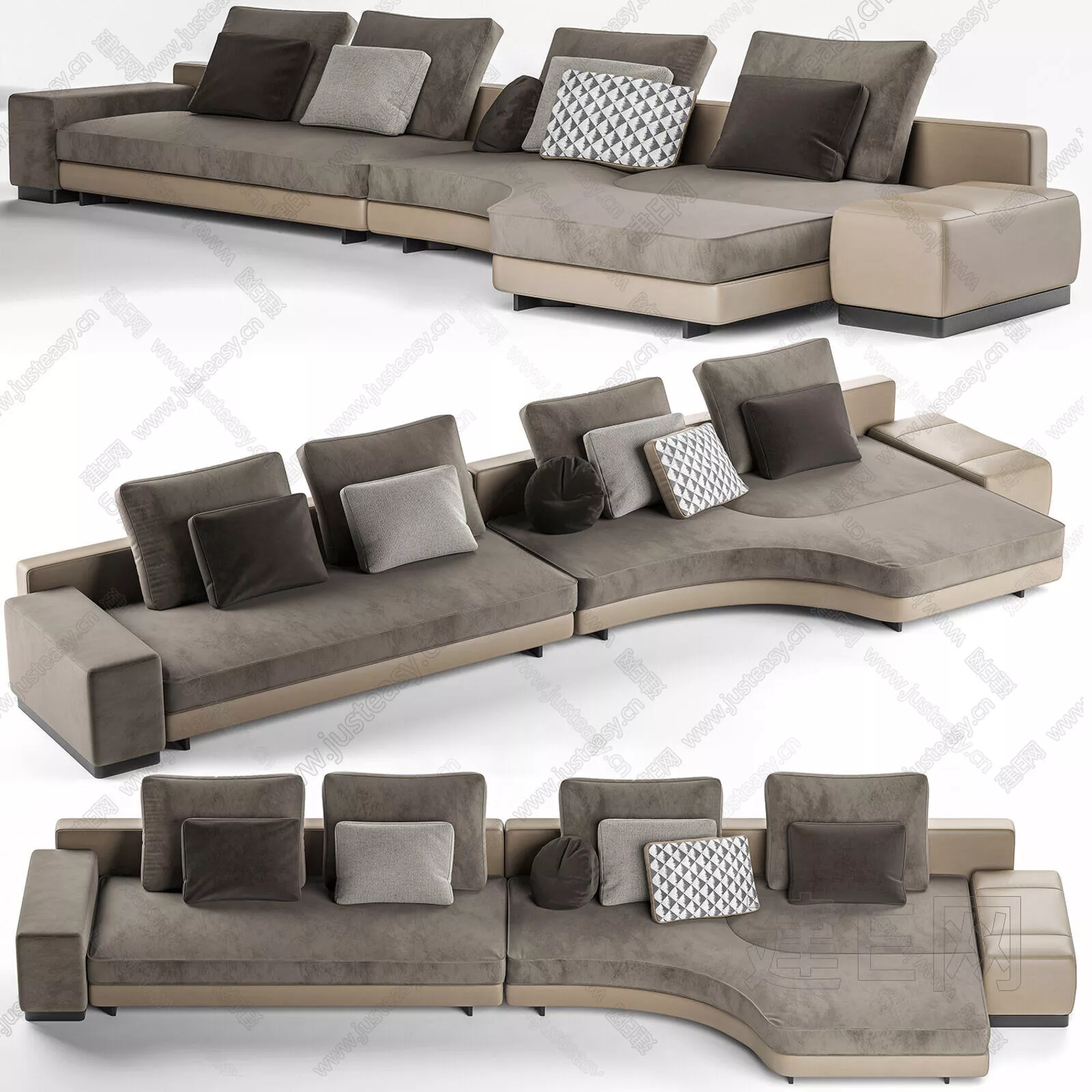 MODERN SOFA - SKETCHUP 3D MODEL - VRAY - 105464843