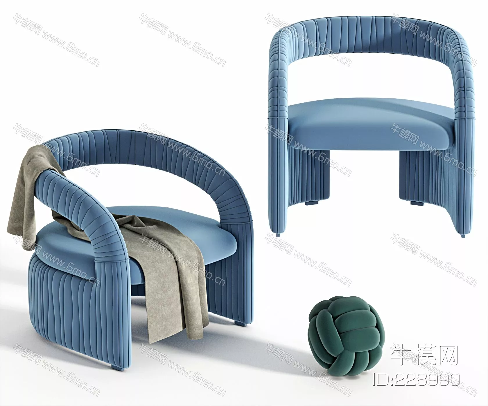 MODERN SOFA - SKETCHUP 3D MODEL - VRAY - 228990