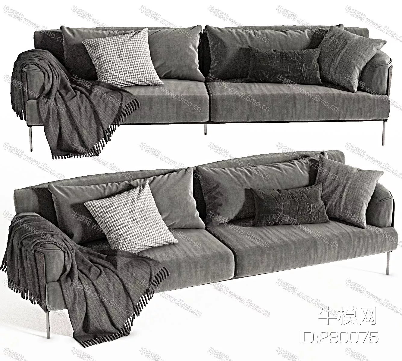 MODERN SOFA - SKETCHUP 3D MODEL - VRAY - 230075