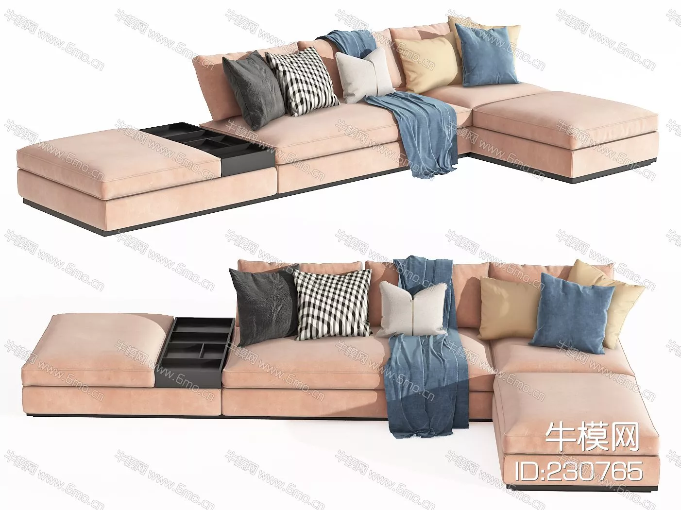 MODERN SOFA - SKETCHUP 3D MODEL - VRAY - 230765