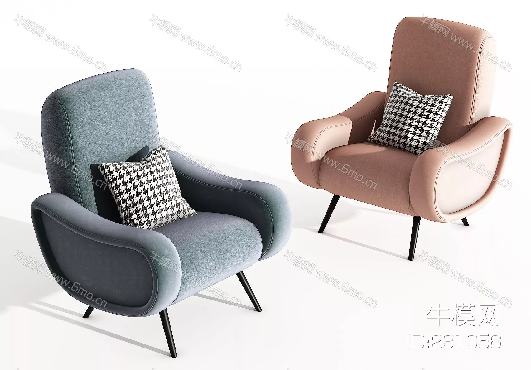 MODERN SOFA - SKETCHUP 3D MODEL - VRAY - 231056