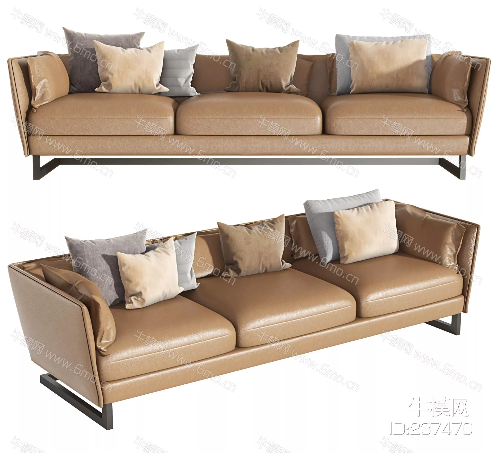 MODERN SOFA - SKETCHUP 3D MODEL - VRAY - 237470