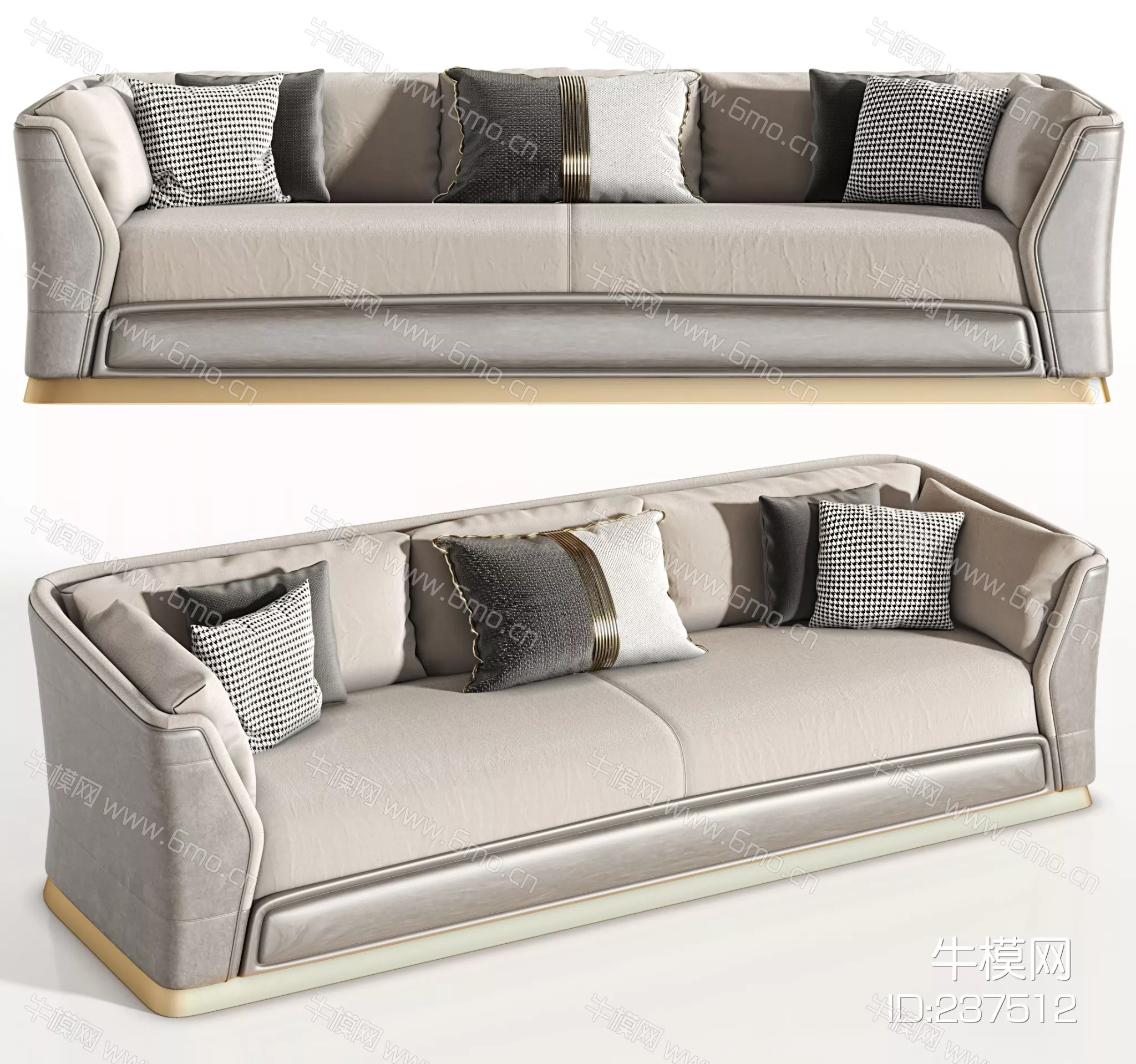 MODERN SOFA - SKETCHUP 3D MODEL - VRAY - 237512