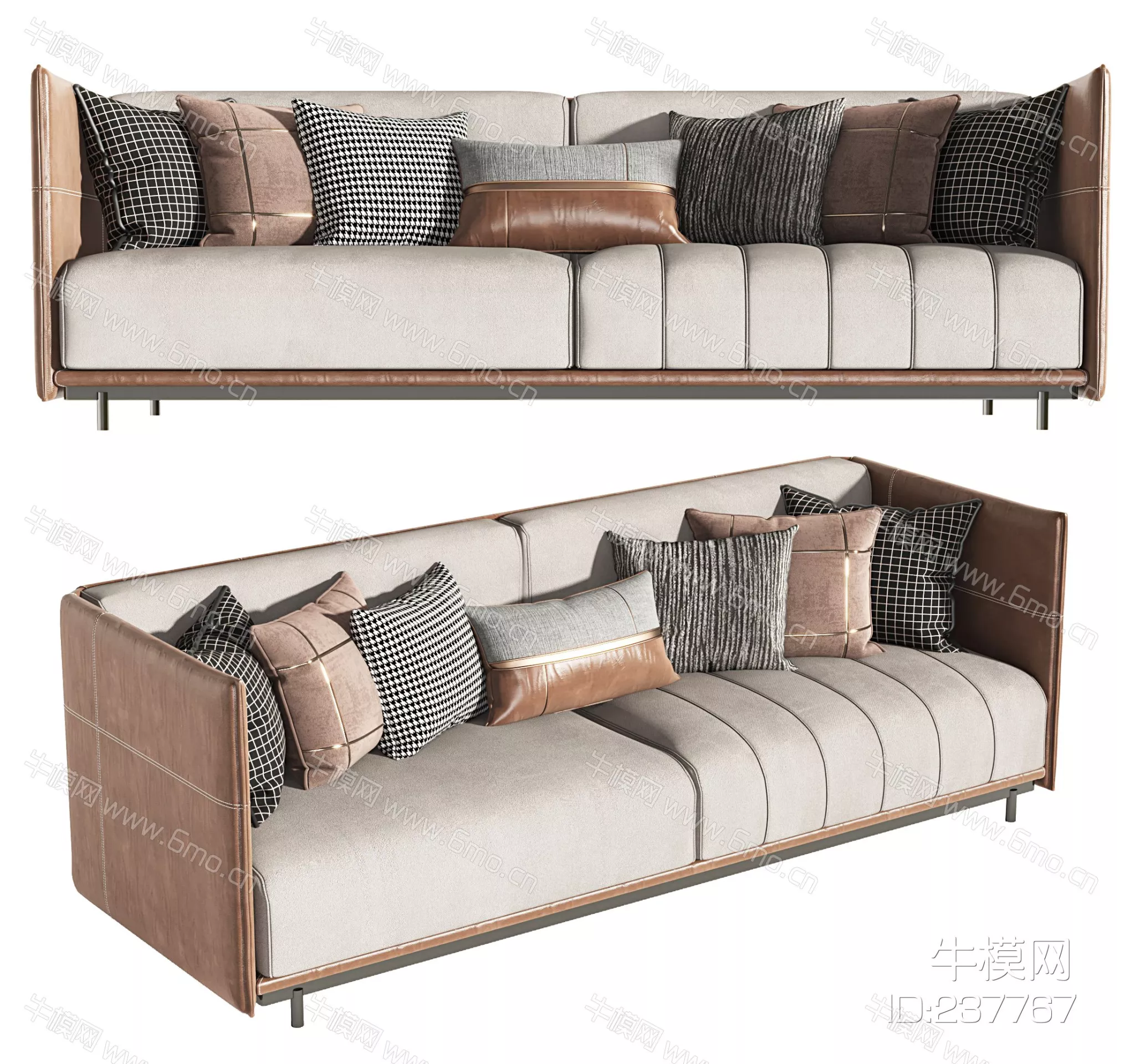 MODERN SOFA - SKETCHUP 3D MODEL - VRAY - 237767