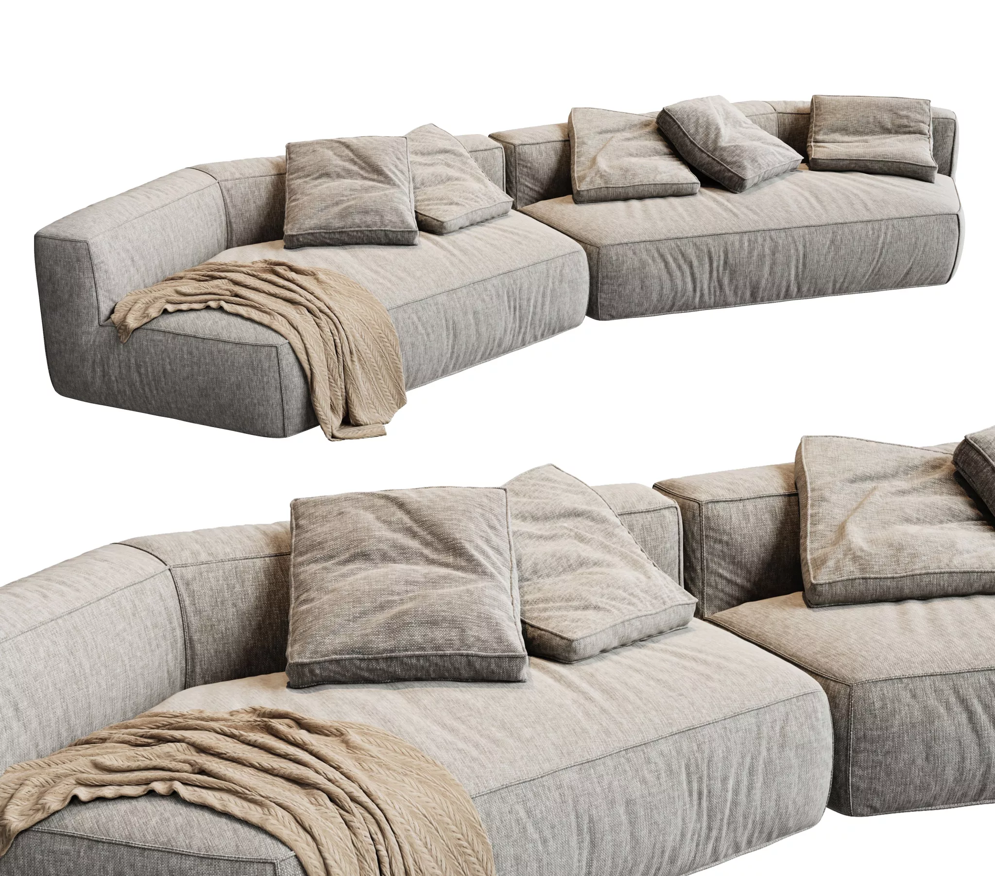 MODERN SOFA - SKETCHUP 3D MODEL - VRAY - 245638