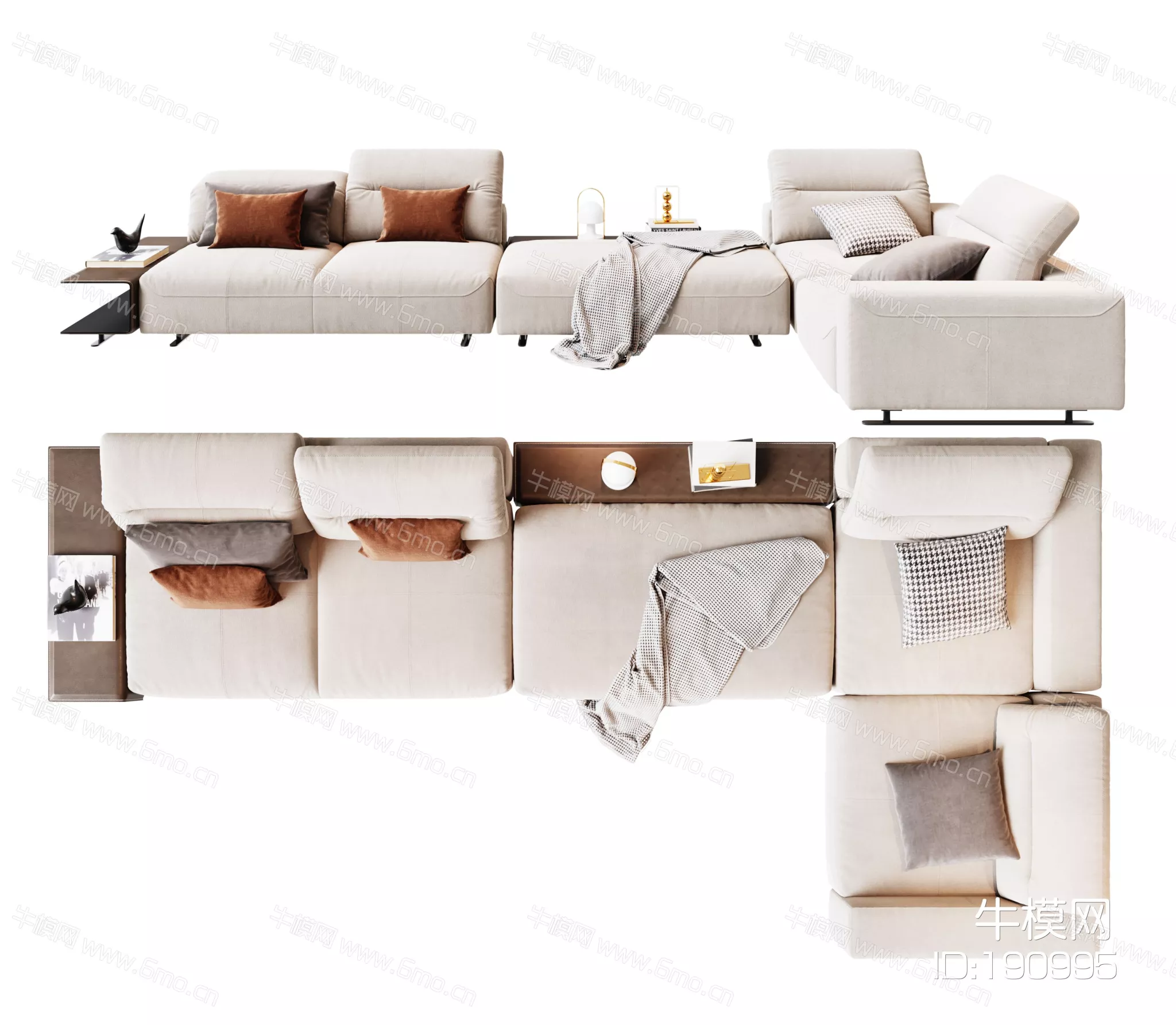 MODERN SOFA - SKETCHUP 3D MODEL - VRAY - ID13015