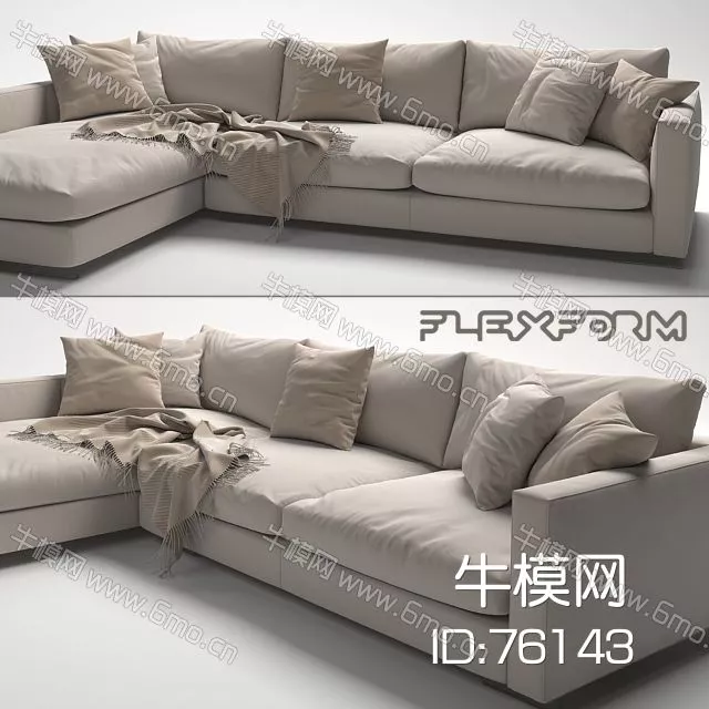 MODERN SOFA - SKETCHUP 3D MODEL - VRAY - ID13043