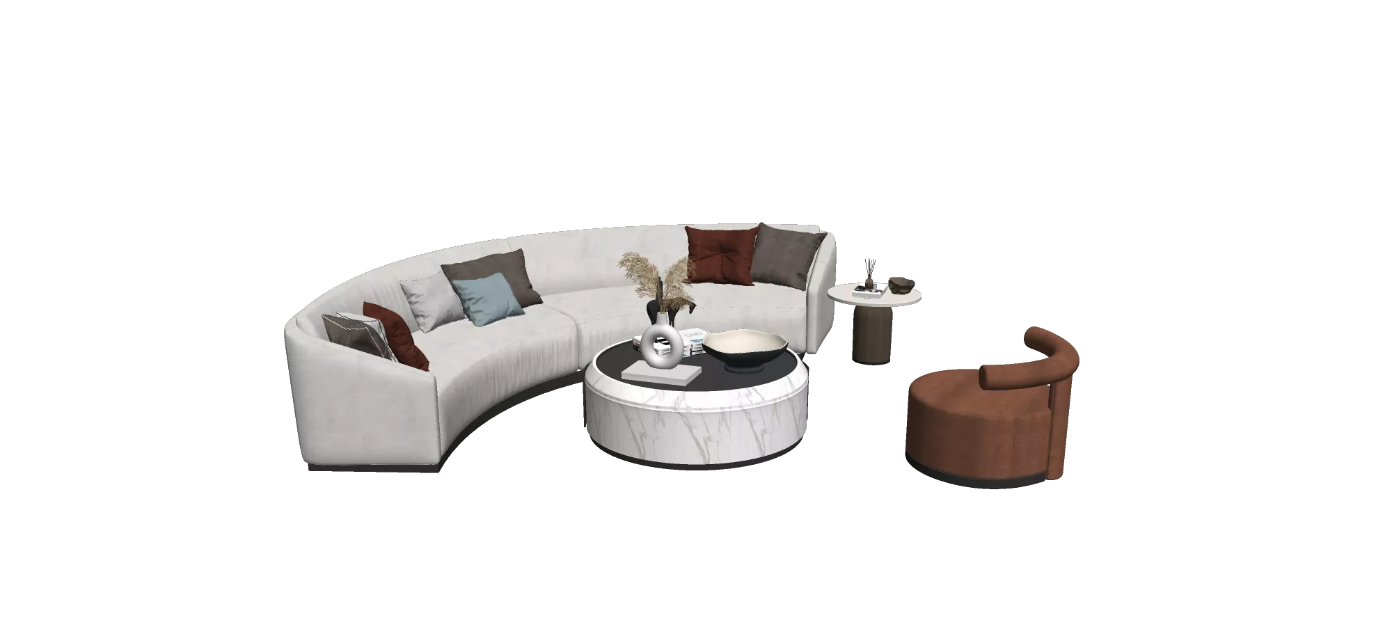 MODERN SOFA - SKETCHUP 3D MODEL - VRAY OR ENSCAPE - ID13054