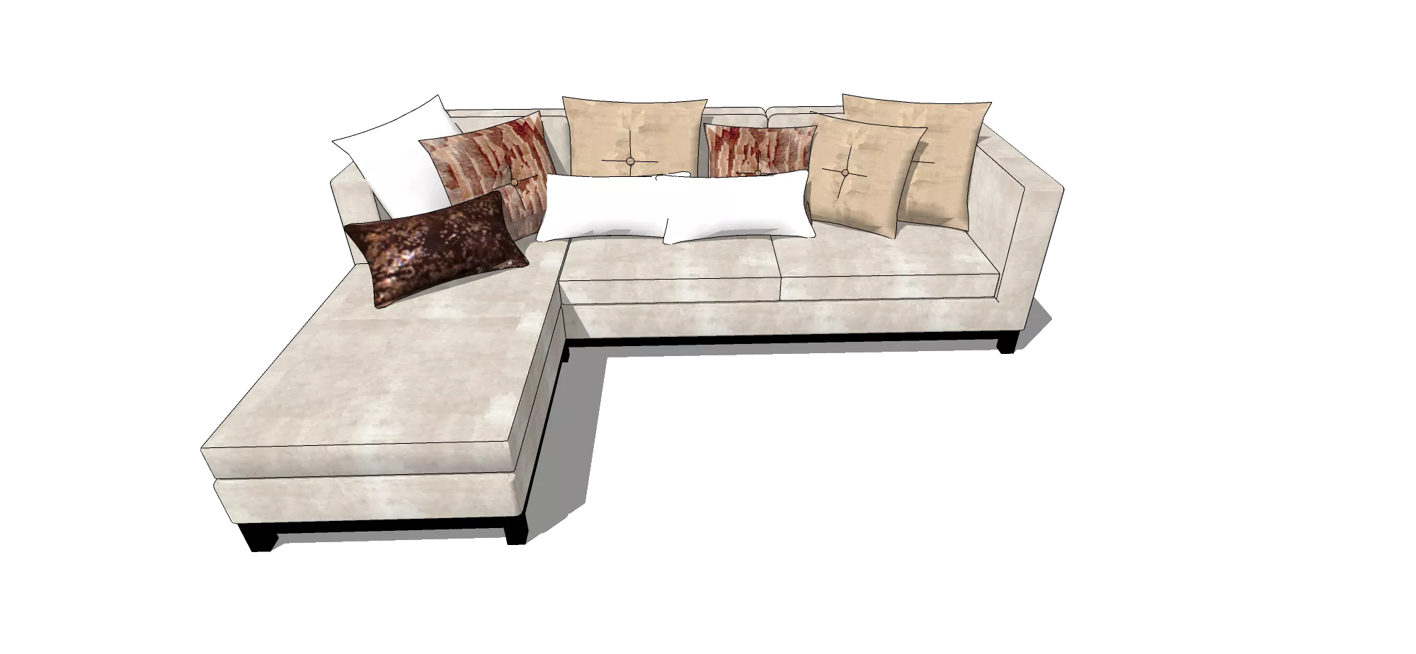 MODERN SOFA - SKETCHUP 3D MODEL - VRAY OR ENSCAPE - ID13073
