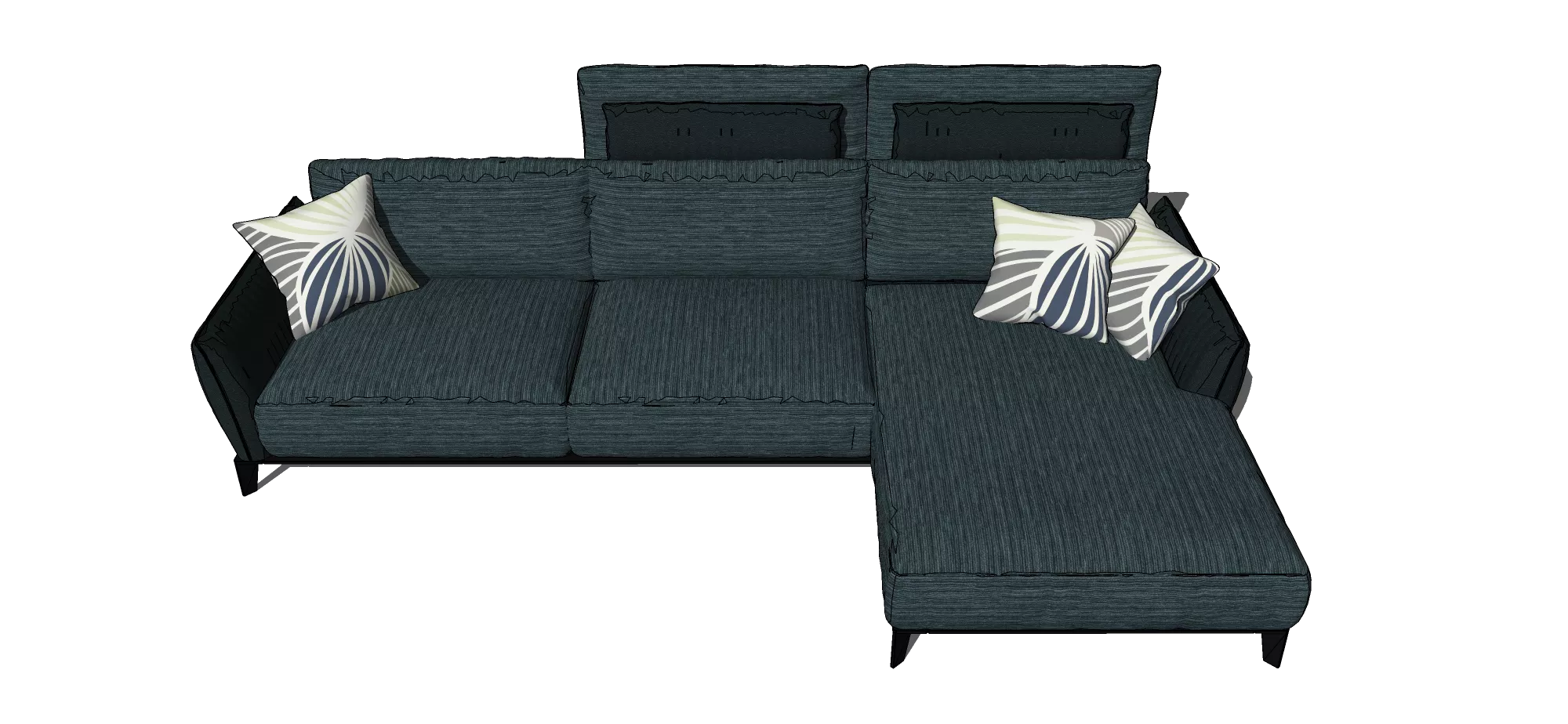 MODERN SOFA - SKETCHUP 3D MODEL - VRAY OR ENSCAPE - ID13079