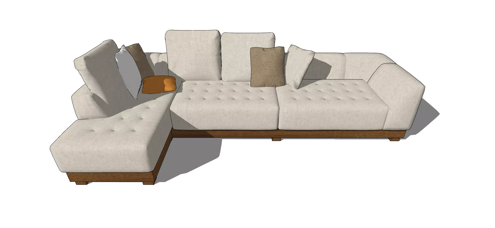 MODERN SOFA - SKETCHUP 3D MODEL - VRAY OR ENSCAPE - ID13081