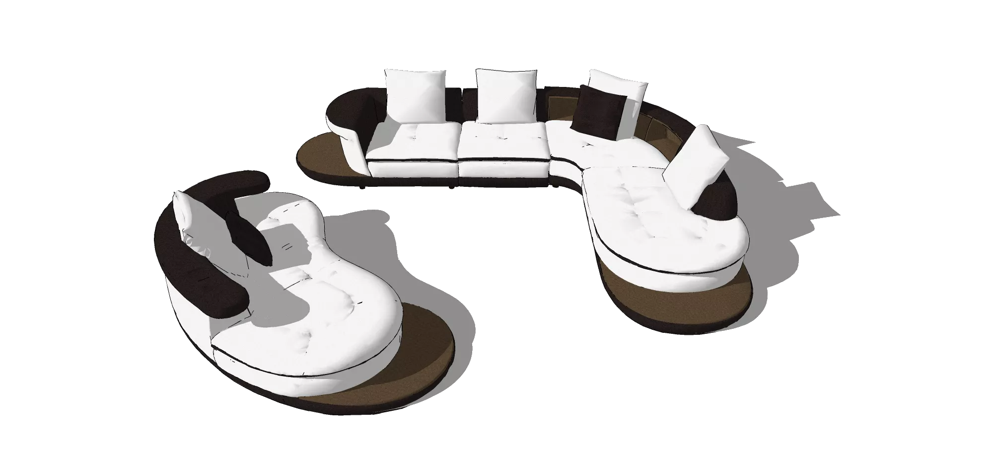 MODERN SOFA - SKETCHUP 3D MODEL - VRAY OR ENSCAPE - ID13082