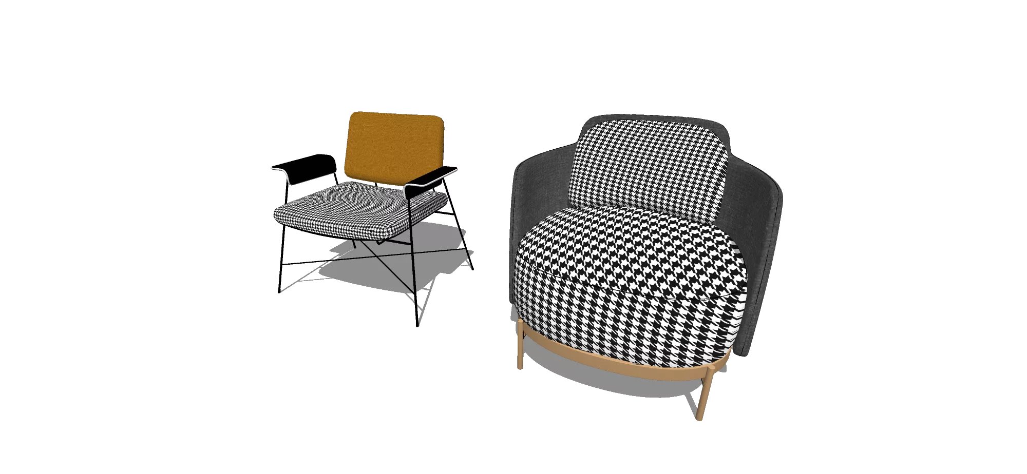 MODERN SOFA - SKETCHUP 3D MODEL - VRAY OR ENSCAPE - ID13098