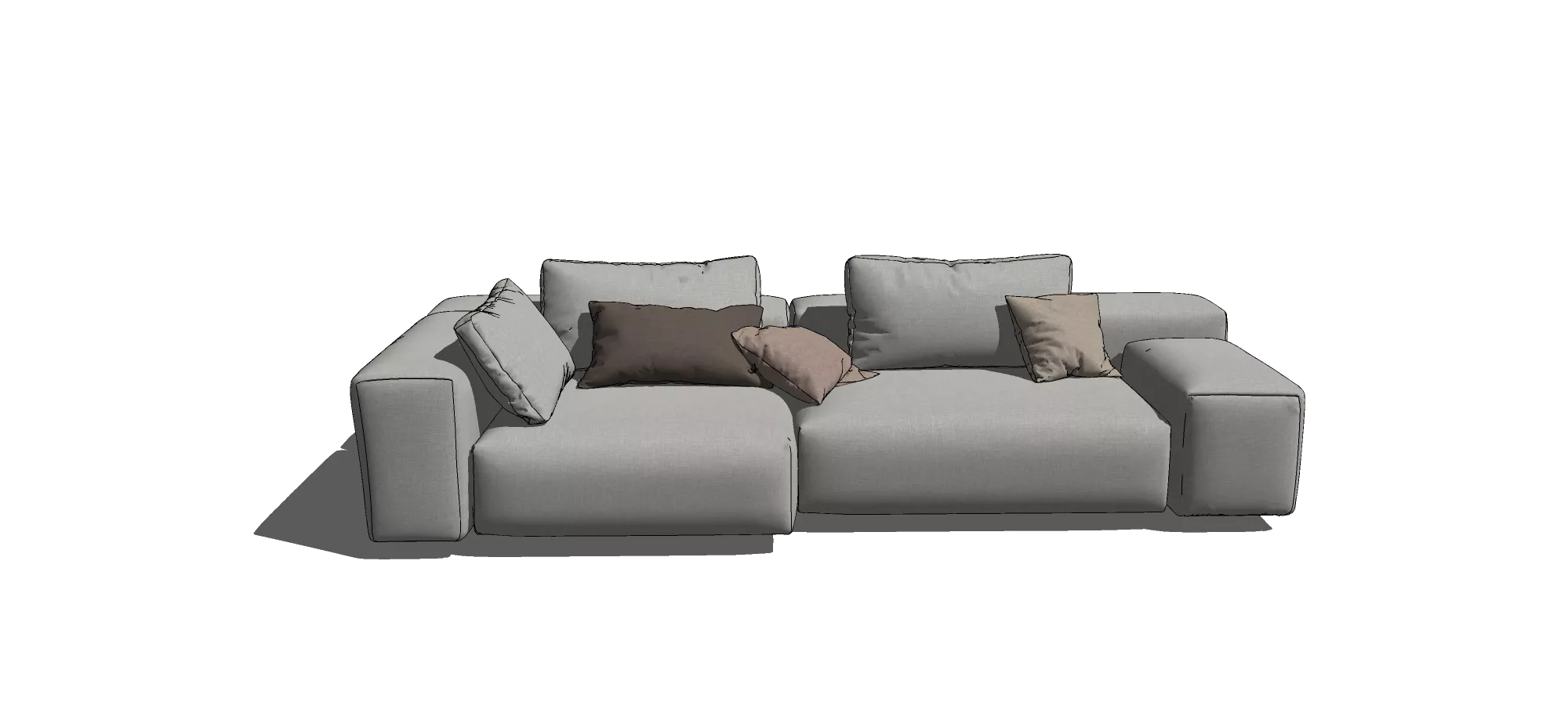 MODERN SOFA - SKETCHUP 3D MODEL - VRAY OR ENSCAPE - ID13103