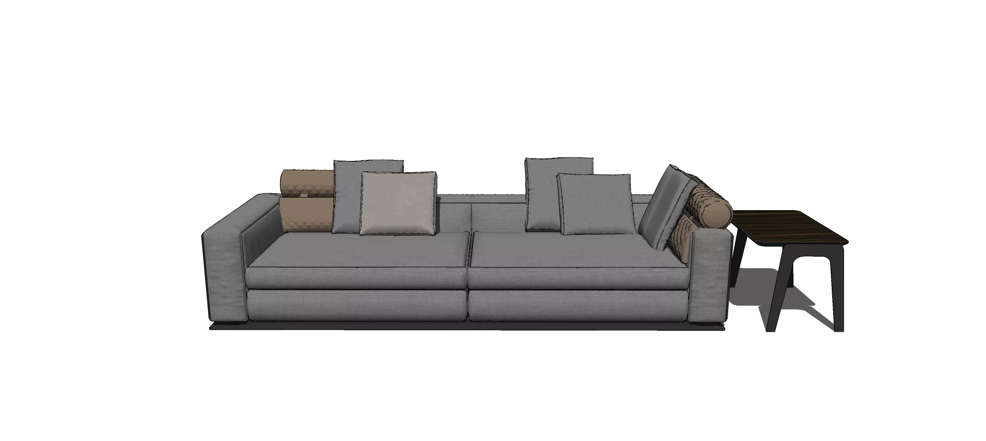 MODERN SOFA - SKETCHUP 3D MODEL - VRAY OR ENSCAPE - ID13104