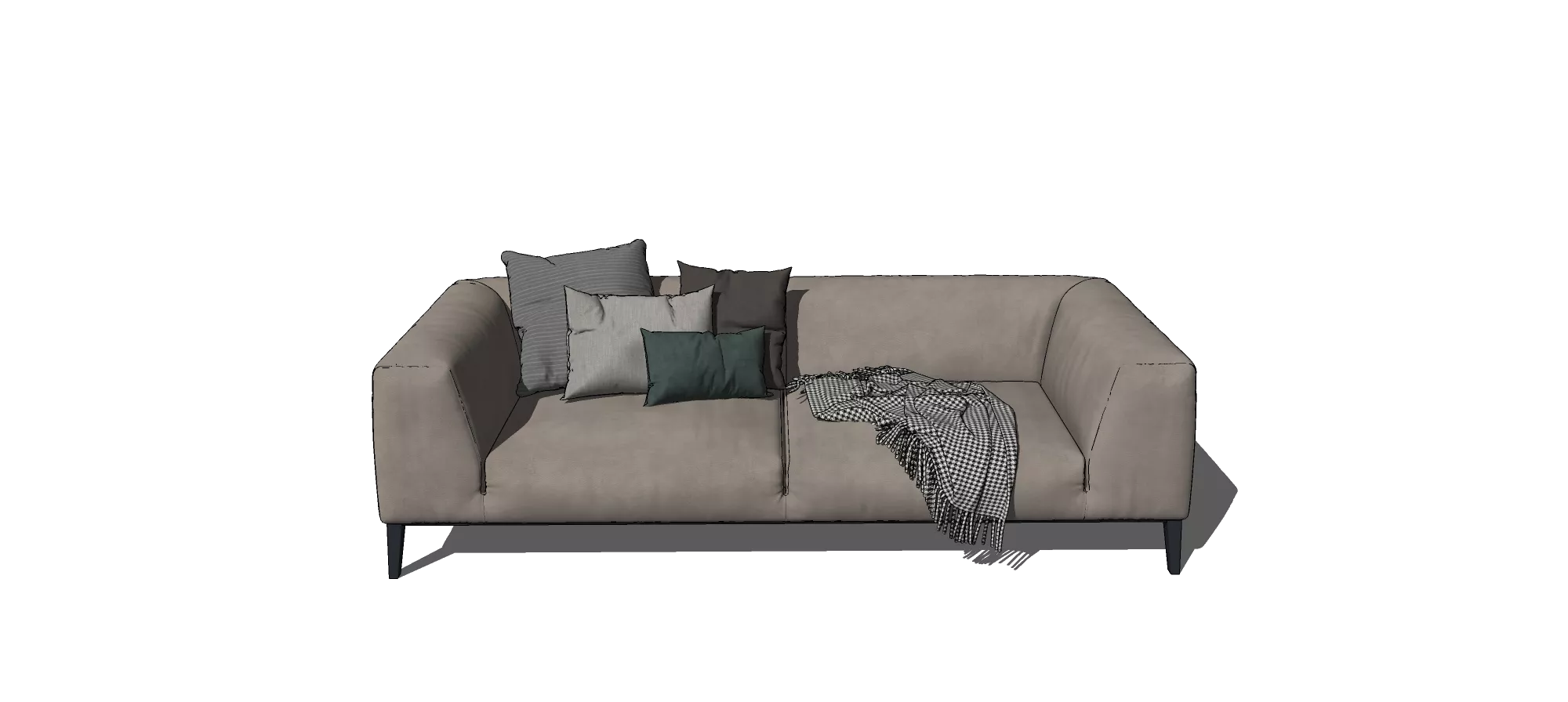 MODERN SOFA - SKETCHUP 3D MODEL - VRAY OR ENSCAPE - ID13109