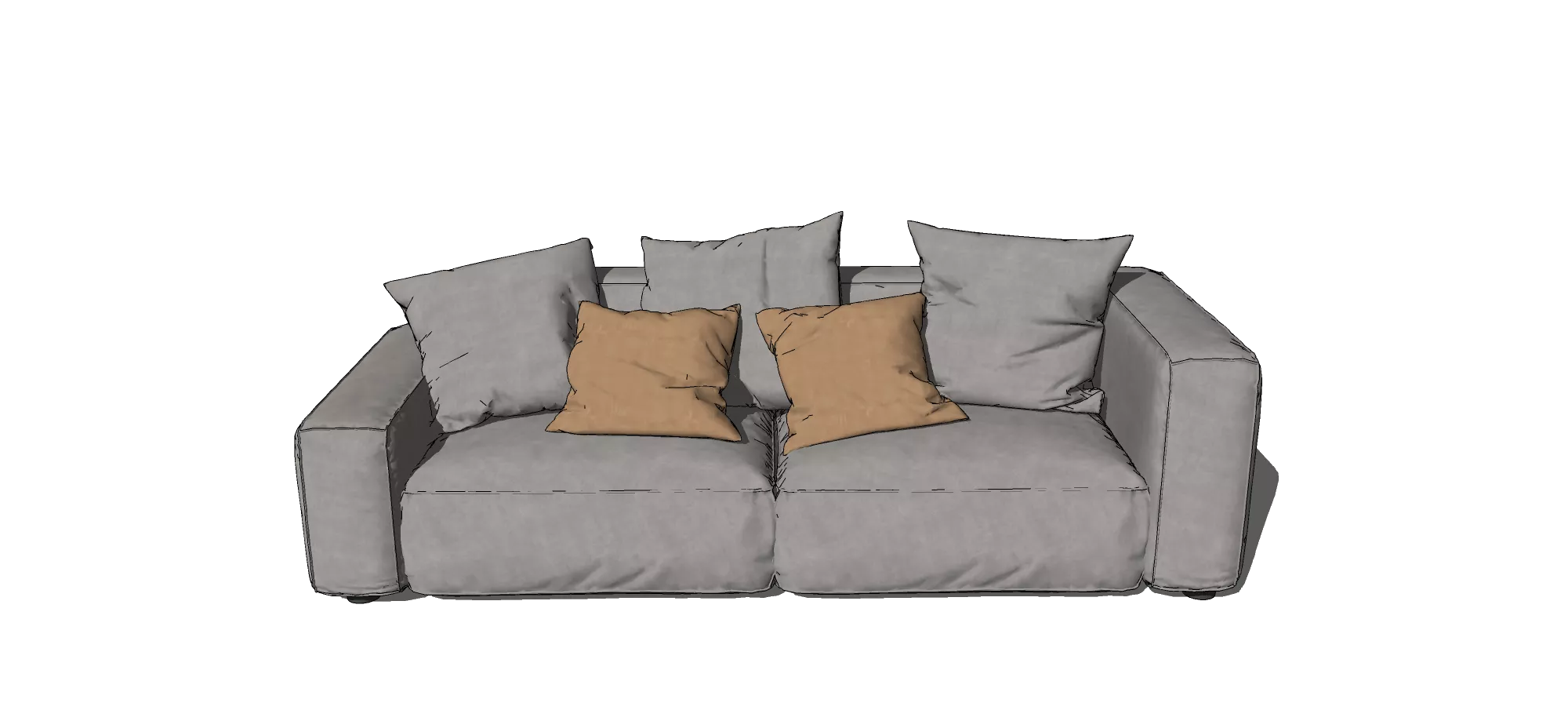 MODERN SOFA - SKETCHUP 3D MODEL - VRAY OR ENSCAPE - ID13110