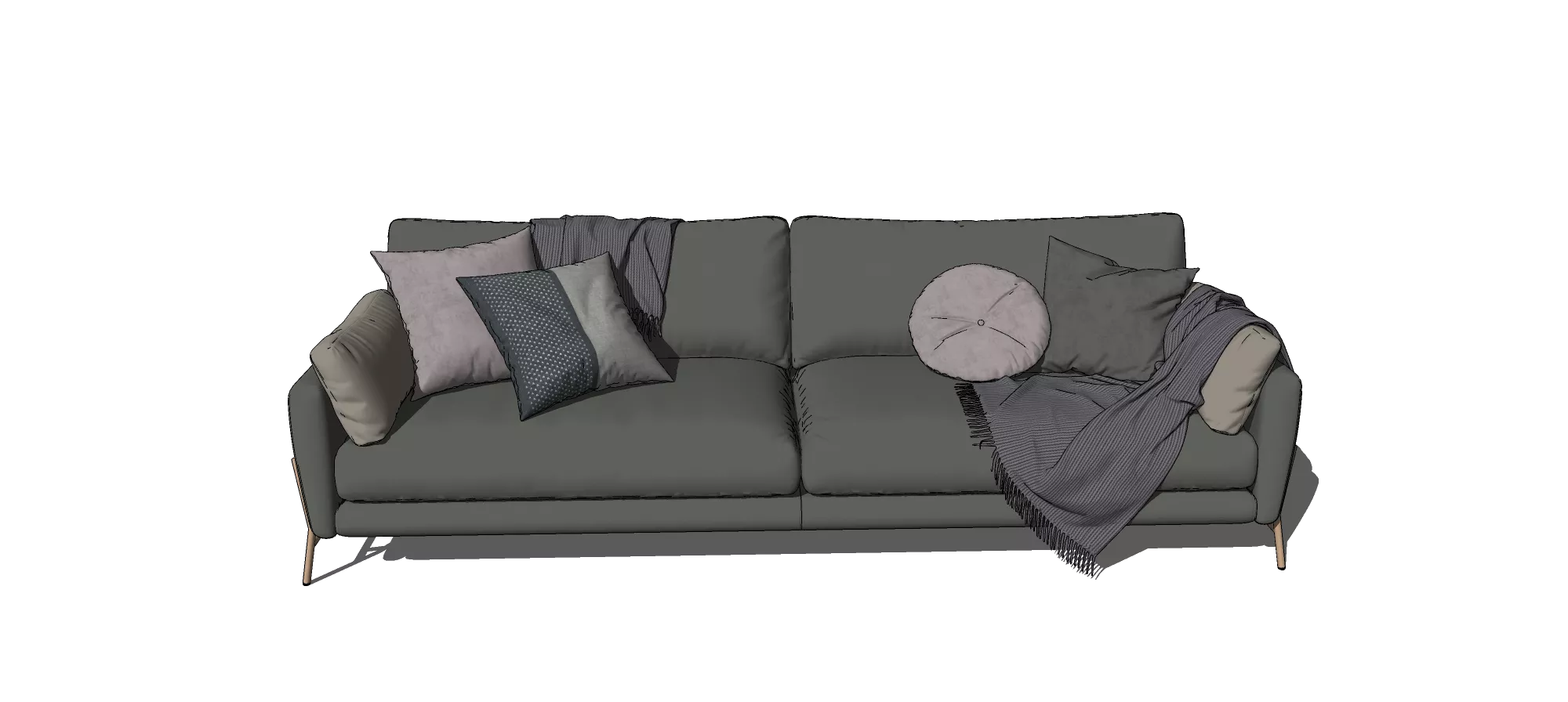 MODERN SOFA - SKETCHUP 3D MODEL - VRAY OR ENSCAPE - ID13112