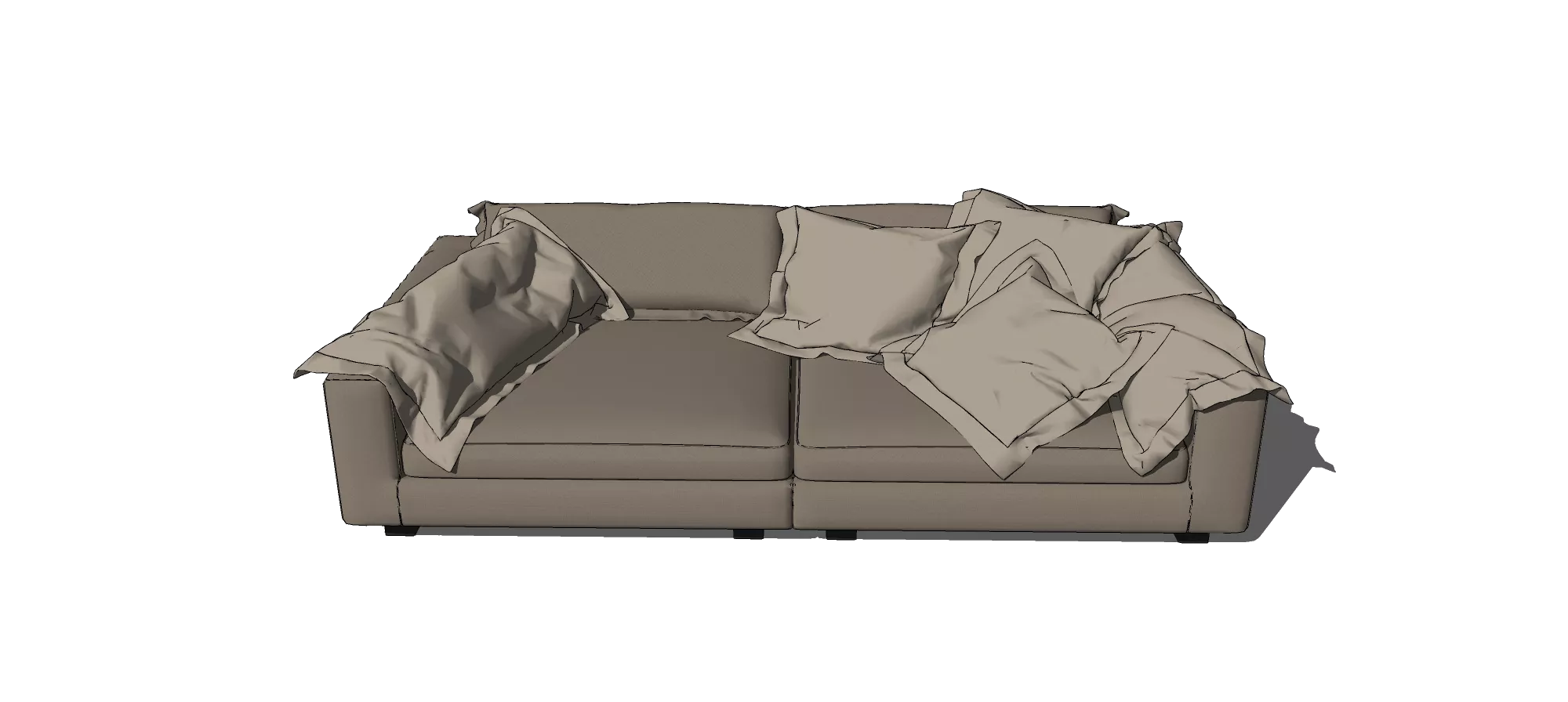 MODERN SOFA - SKETCHUP 3D MODEL - VRAY OR ENSCAPE - ID13115