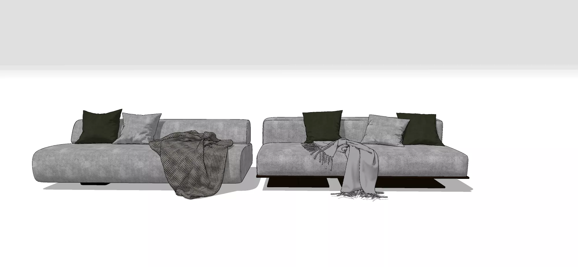 MODERN SOFA - SKETCHUP 3D MODEL - VRAY OR ENSCAPE - ID13118