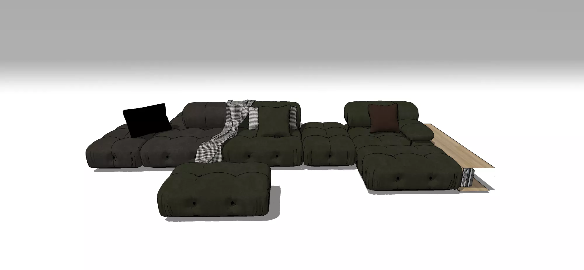 MODERN SOFA - SKETCHUP 3D MODEL - VRAY OR ENSCAPE - ID13119