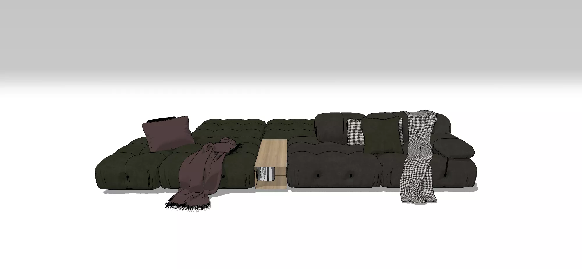 MODERN SOFA - SKETCHUP 3D MODEL - VRAY OR ENSCAPE - ID13120