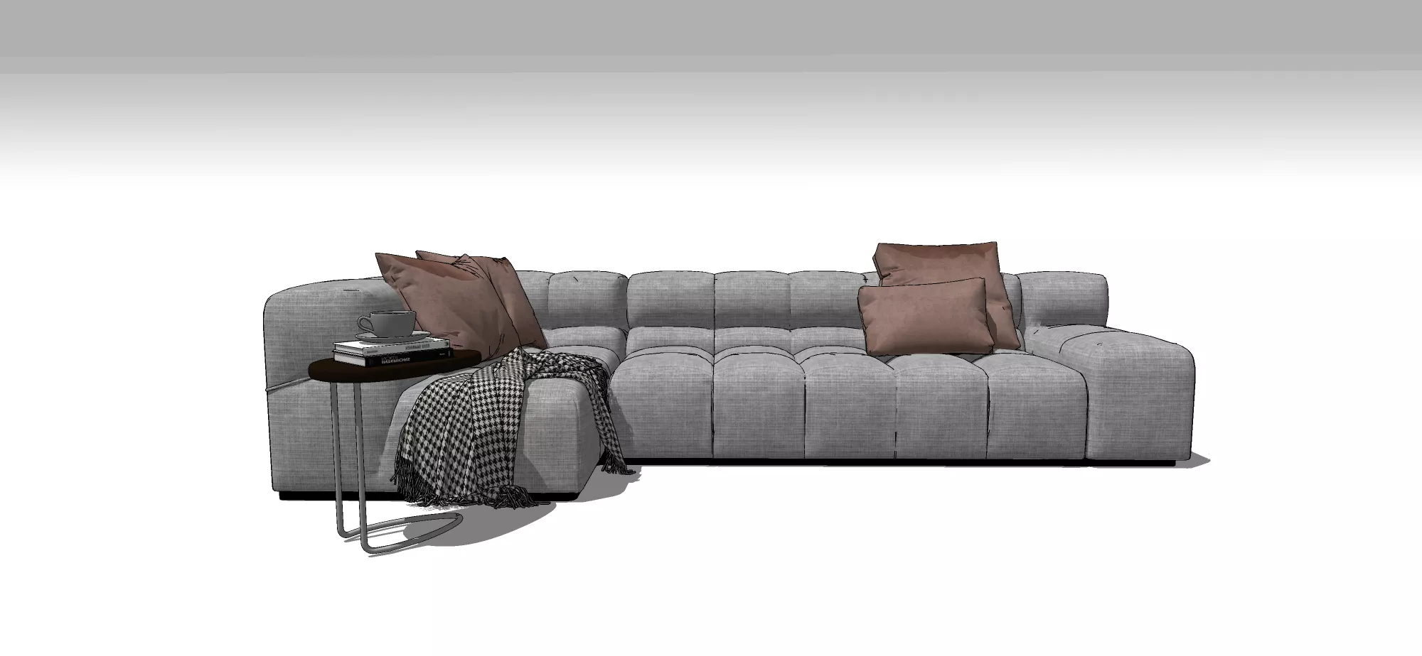 MODERN SOFA - SKETCHUP 3D MODEL - VRAY OR ENSCAPE - ID13123