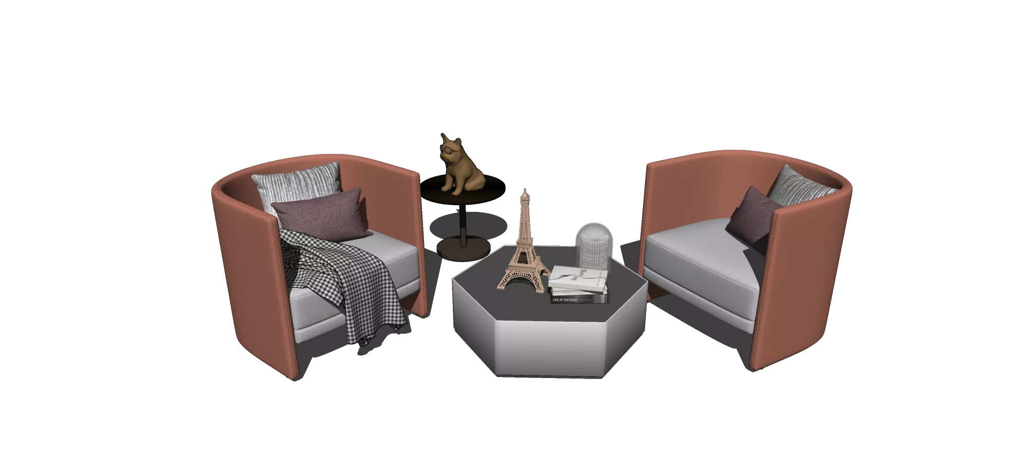 MODERN SOFA - SKETCHUP 3D MODEL - VRAY OR ENSCAPE - ID13126