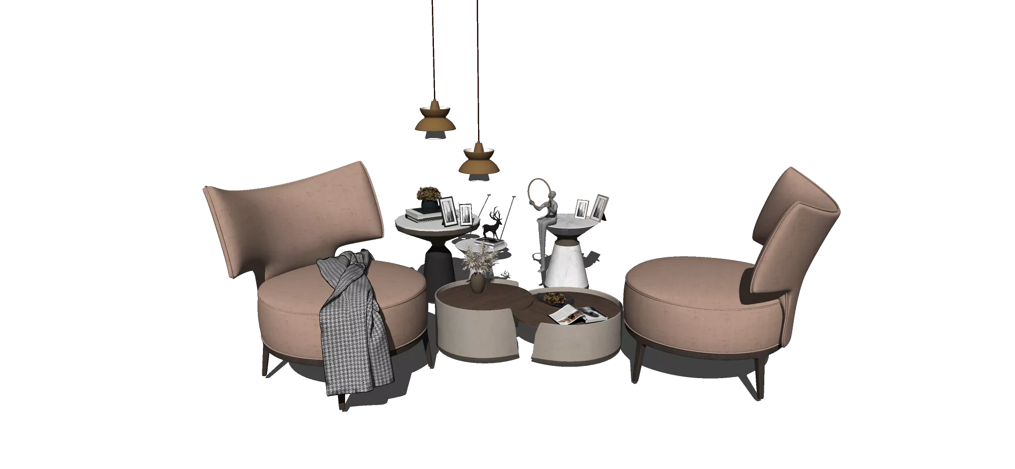 MODERN SOFA - SKETCHUP 3D MODEL - VRAY OR ENSCAPE - ID13141