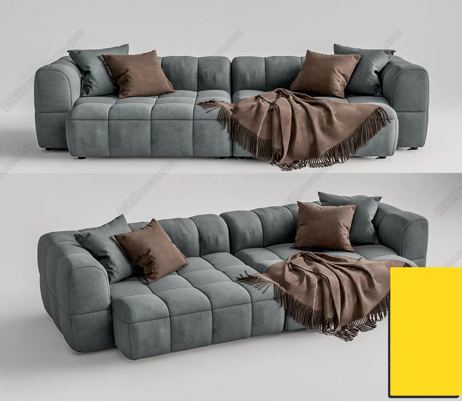 MODERN SOFA - SKETCHUP 3D MODEL - VRAY OR ENSCAPE - ID13154