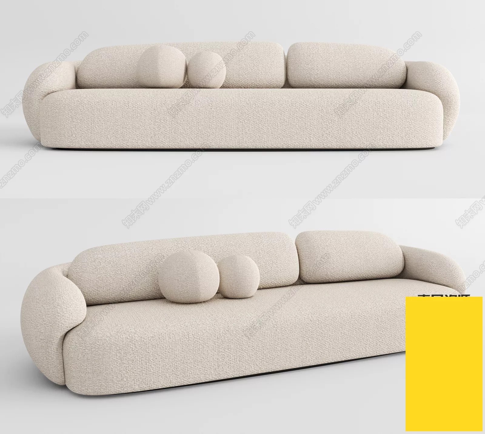 MODERN SOFA - SKETCHUP 3D MODEL - VRAY OR ENSCAPE - ID13159